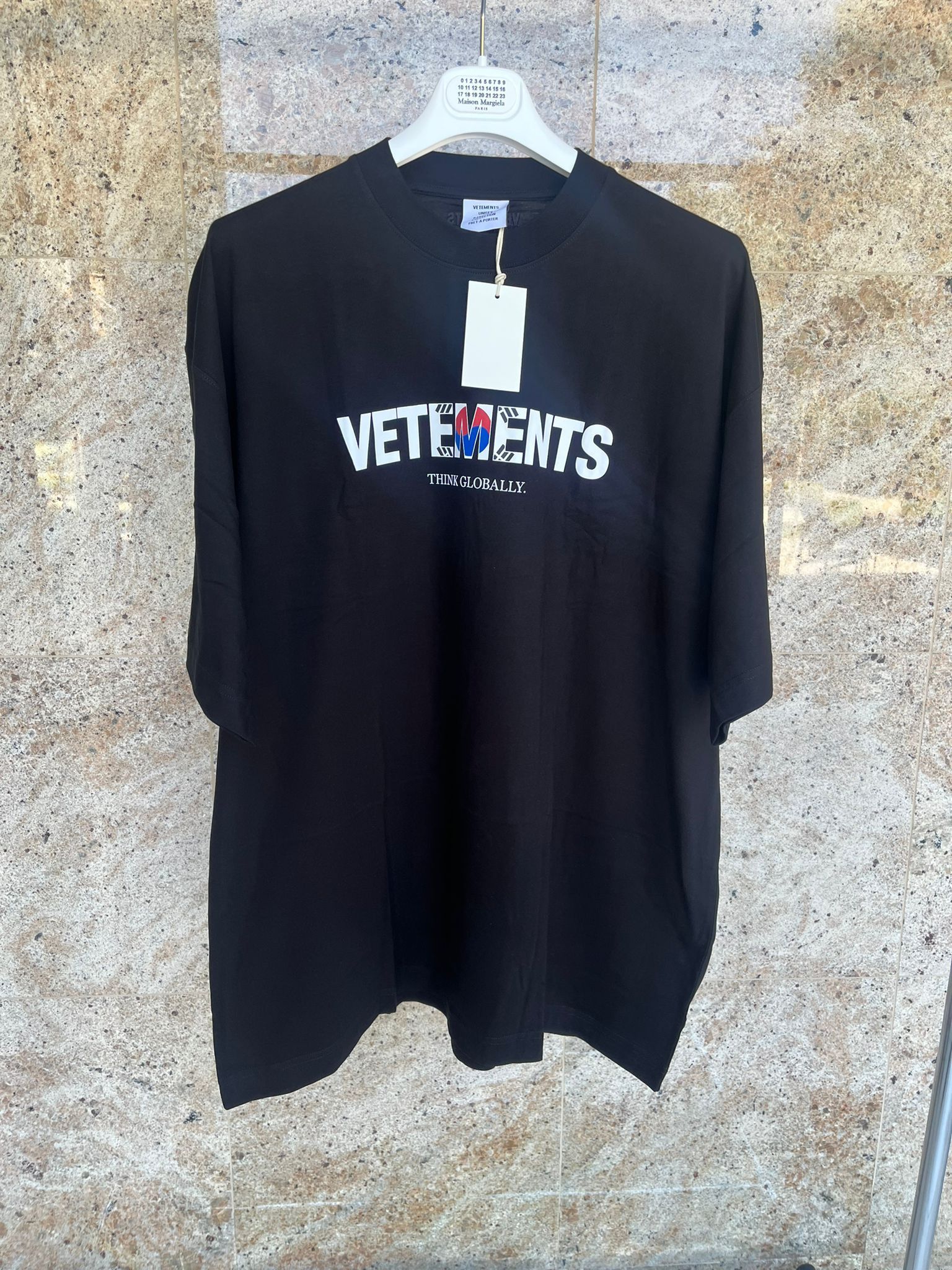 Vetements Think Golbally South Korea Logo T Shirt Ls In Black Hoodie, Sweatshirt | FlexRushtees.com