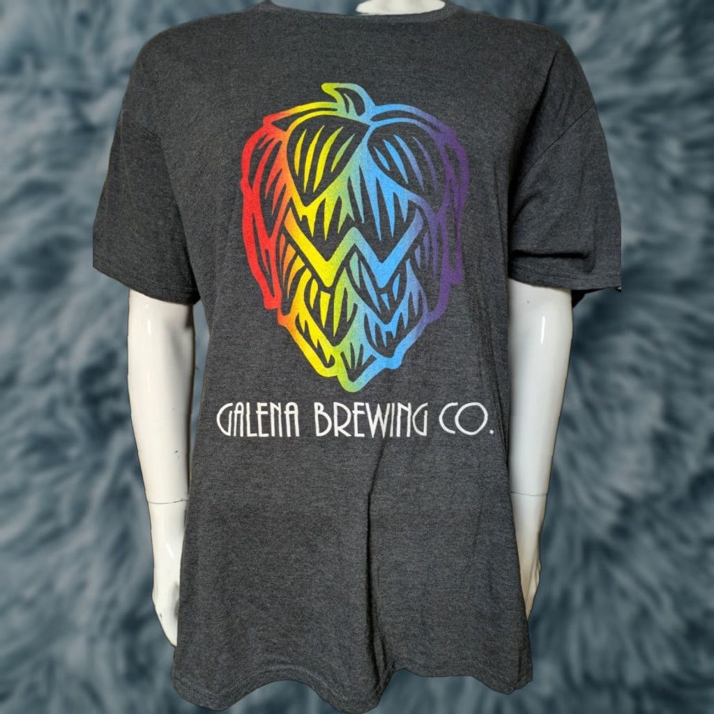 Vintage Galena Brewing Company Craft Beer Brewery Il Illinois T Shirt 2xl Xxl Gray Cotton Blend Blue Hoodie, Sweatshirt