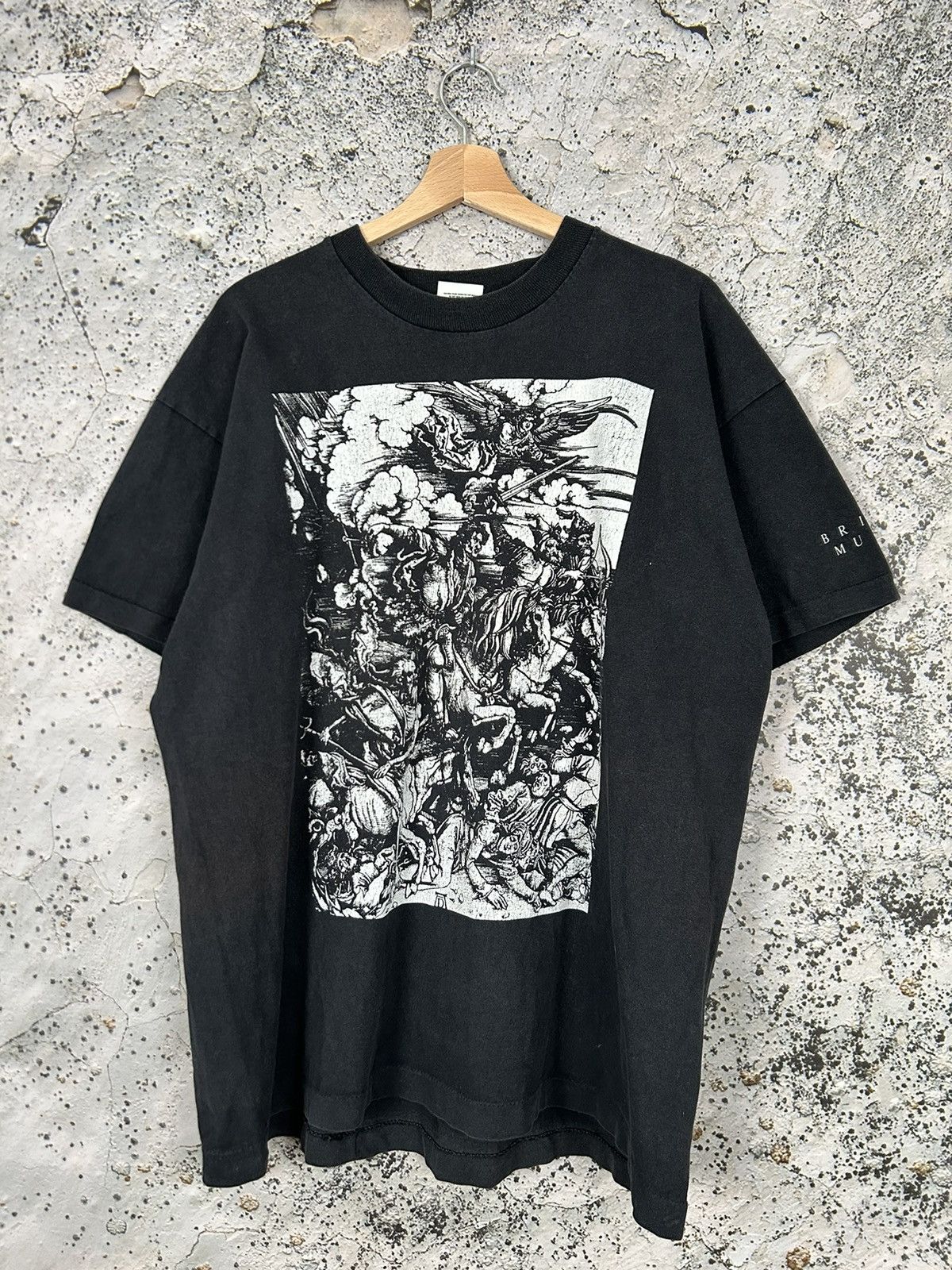 Vintage British Museum Art Graphic Tee War Horror Punk 90s Hoodie, Sweatshirt | FlexRushtees.com