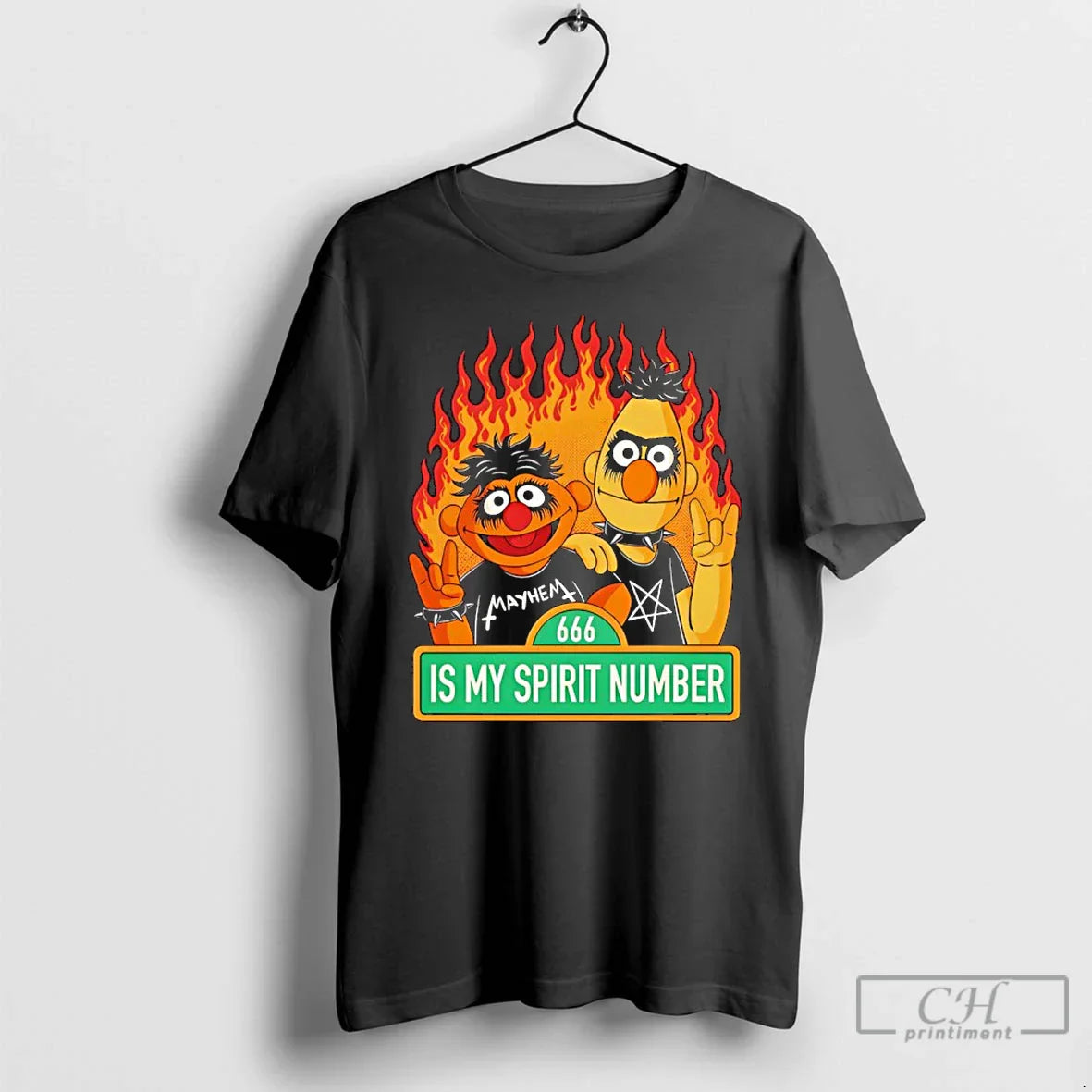 Classic Bert Ernie 666 Is My Spirit Number T-Shirts, Hoodie, Sweatshirt
