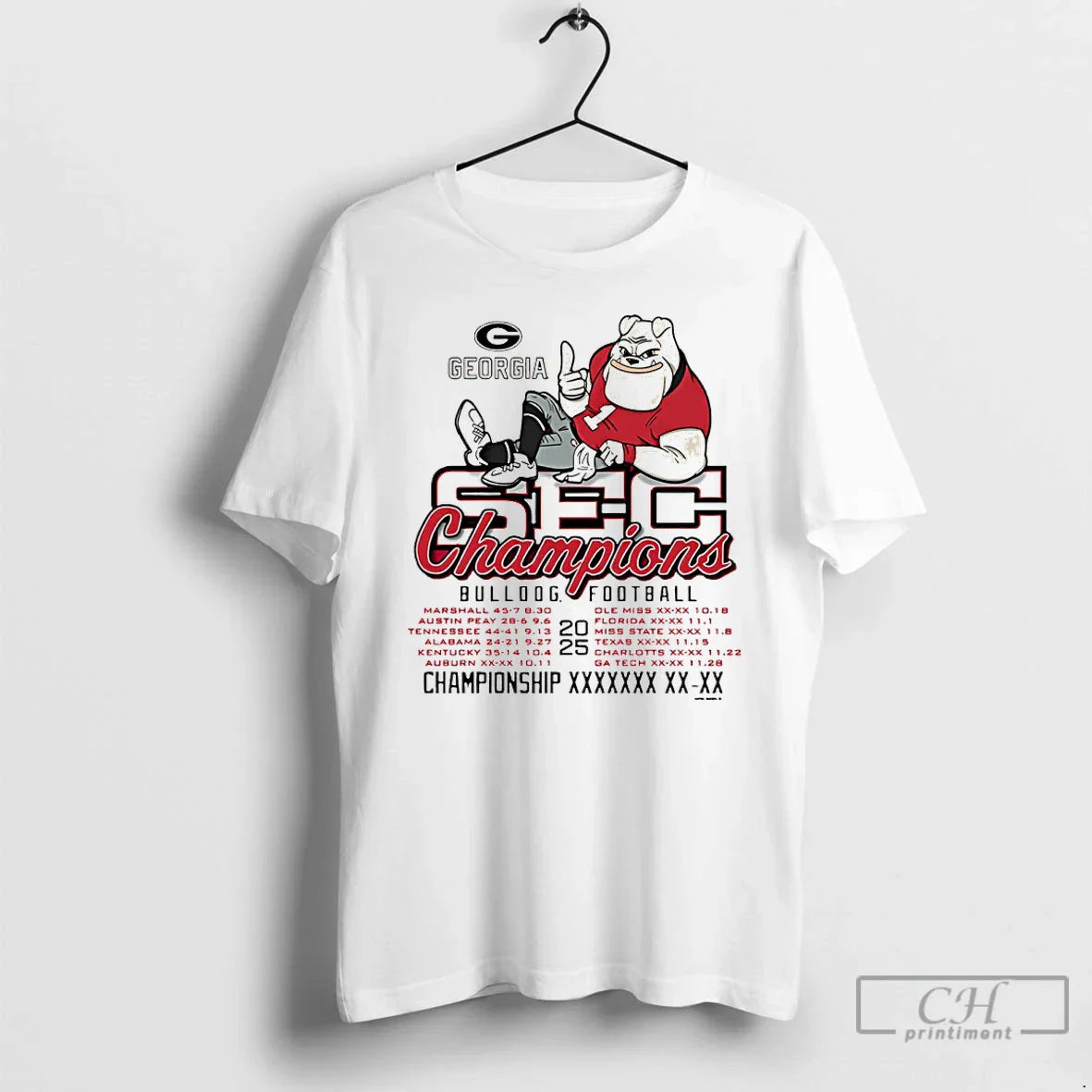 Classic Georgia Bulldogs 2025 Sec Football Champions Recap T-Shirts, Hoodie, Sweatshirt