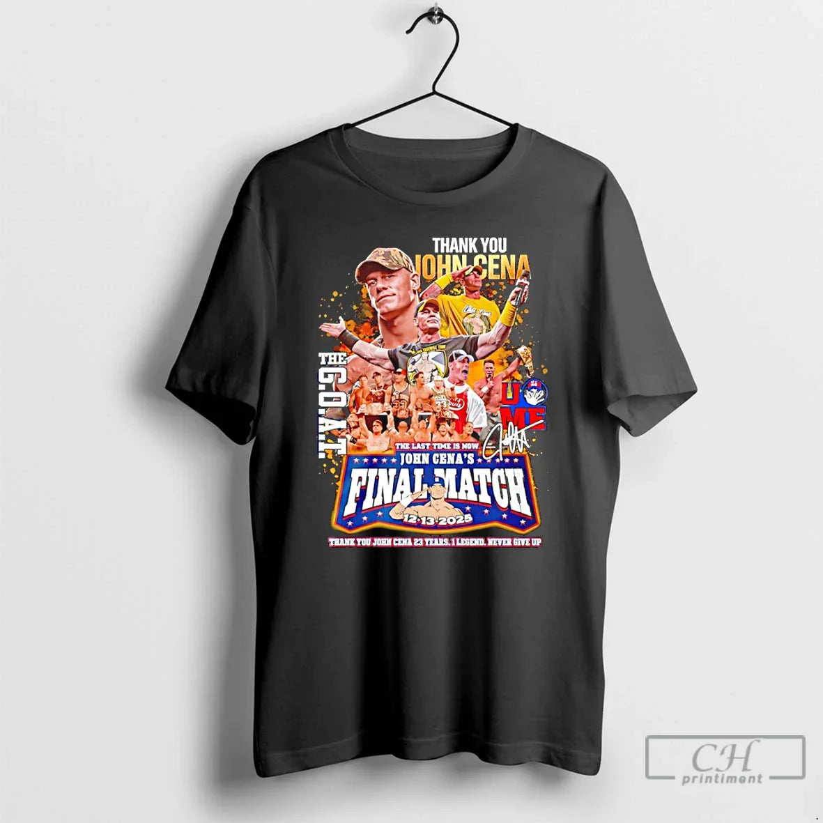 Classic Thank You John Cena Goat Last Time Is Now Final Match 2025 T-Shirts, Hoodie, Sweatshirt