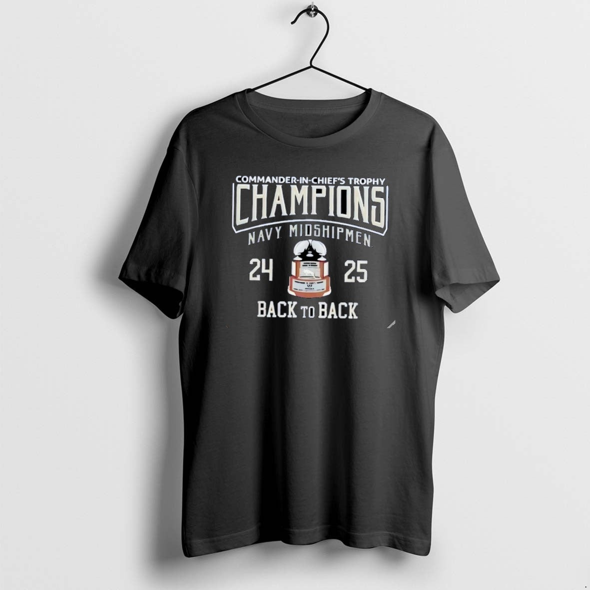 Official 2025 Commander Chiefs Trophy Champions Navy Midshipmen Football Back Back T-Shirts, Hoodie, Sweatshirt