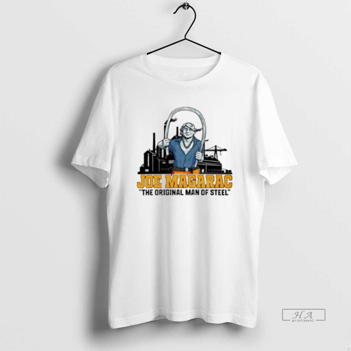 Official Joe Magarac Man Steel Skyline T-Shirts, Hoodie, Sweatshirt