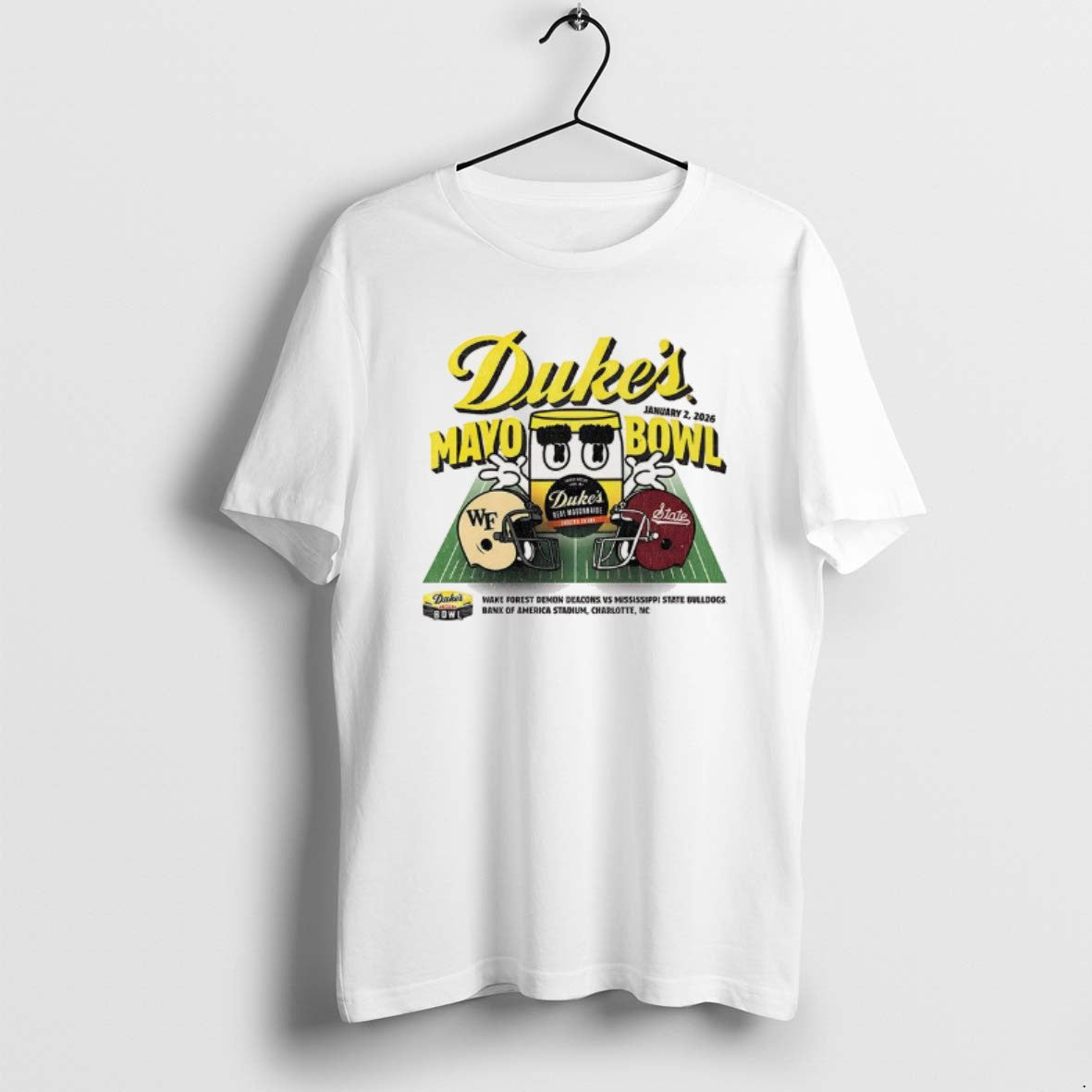 Official Mississippi State Bulldogs Vs Wake Forest Demon Deacons 2026 Dukes Mayo Bowl T-Shirts, Hoodie, Sweatshirt