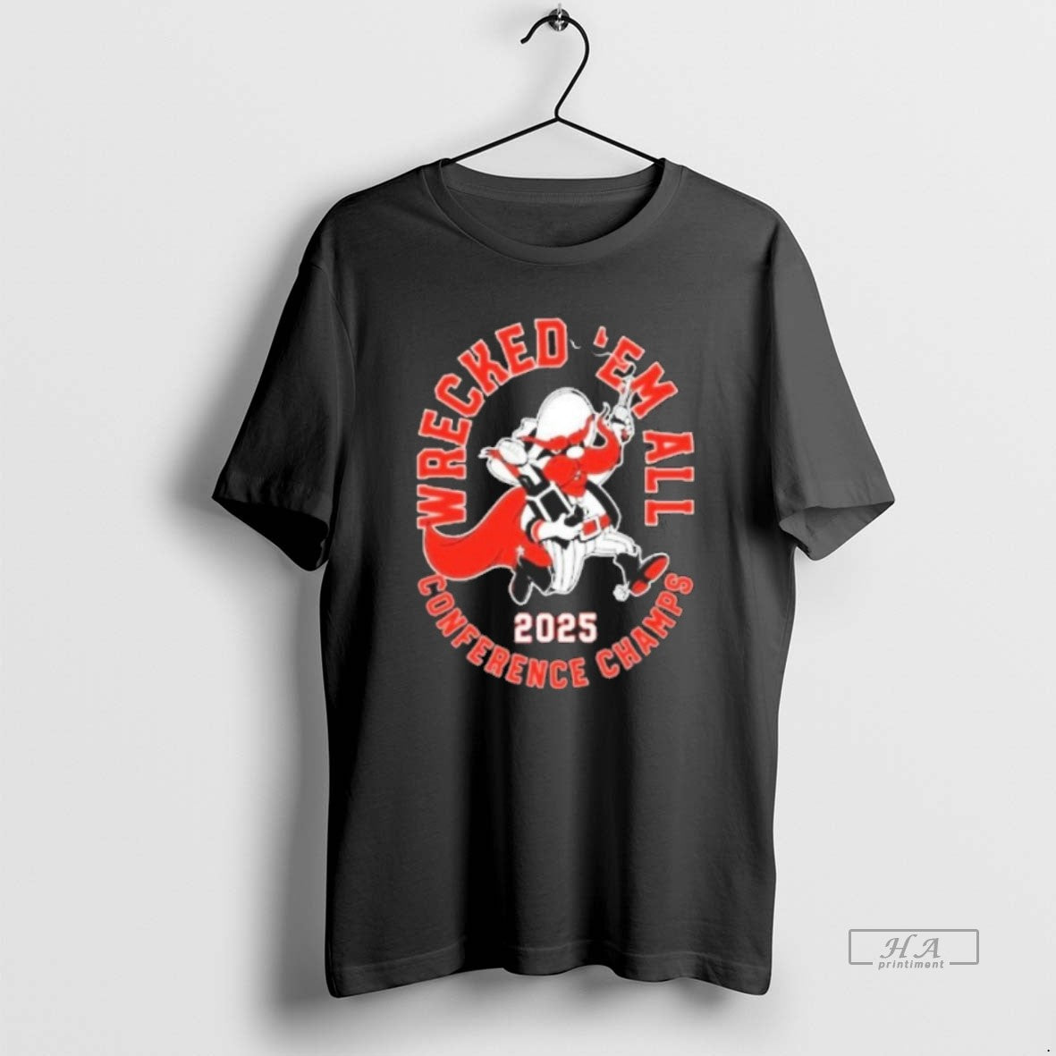 Official Texas Tech Red Raiders 2025 Wrecked Em Conference Champs T-Shirts, Hoodie, Sweatshirt