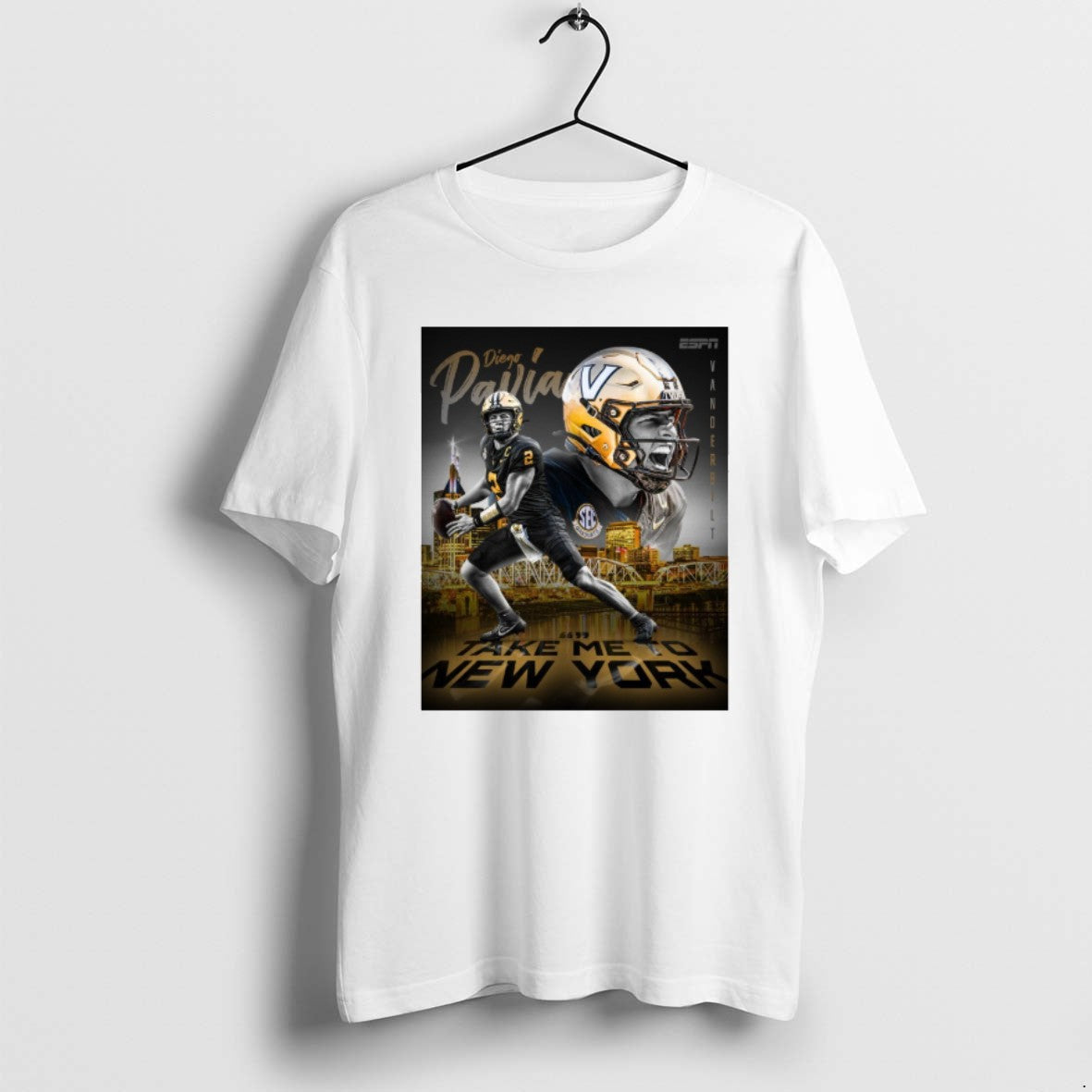 Official Vanderbilt Diego Pavia Take Me New York 2025 T-Shirts, Hoodie, Sweatshirt