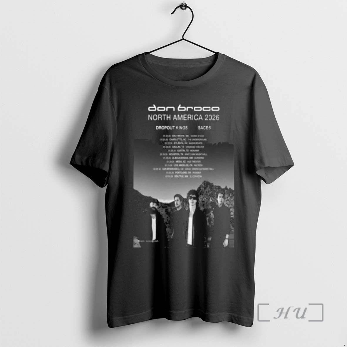 Officials Don Broco Dropout Kings Sace6 North America 2026 Circle Black T-Shirts, Hoodie, Sweatshirt