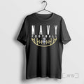 Officials Navy Midshipmen Football Us Naval Academy Logo Circle Black T-Shirts, Hoodie, Sweatshirt