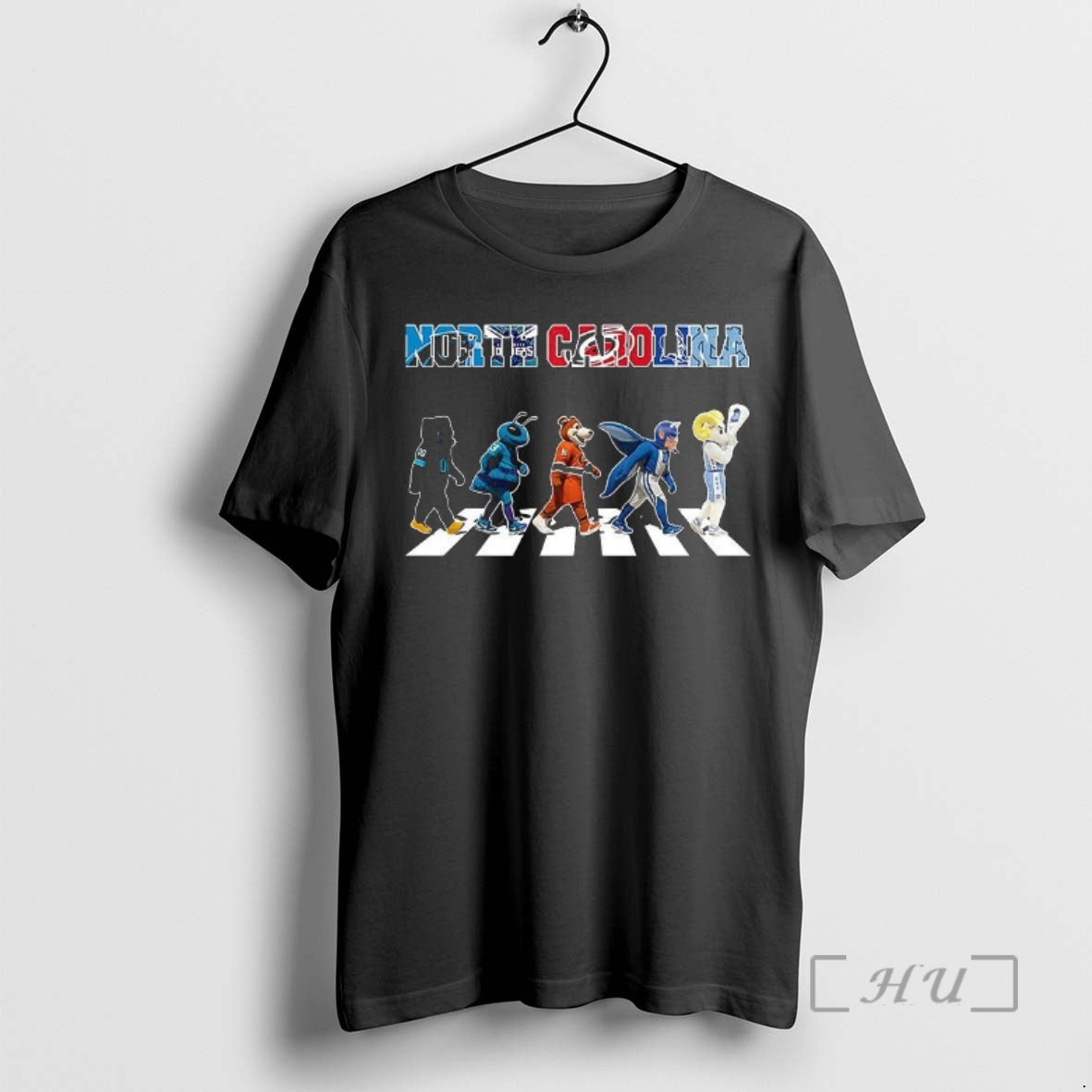 Officials North Carolina Sports Teams Panthers Hornets Hurricanes Buffaloes Wolfpack Tar Heels Cross Road T-Shirts, Hoodie, Sweatshirt