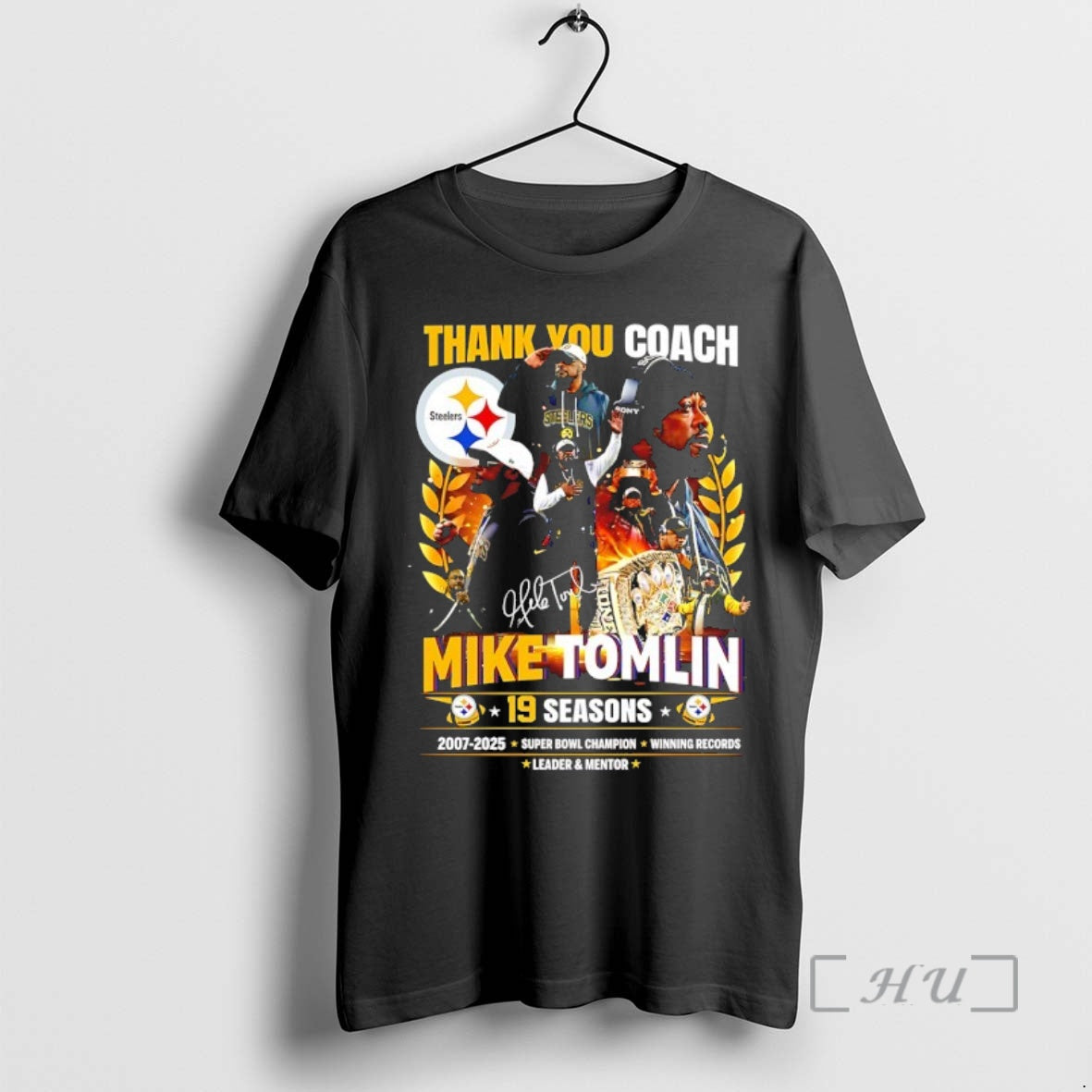 Officials Thank You Coach Mike Tomlin 19 Seasons 2007 2025 Signature T-Shirts, Hoodie, Sweatshirt