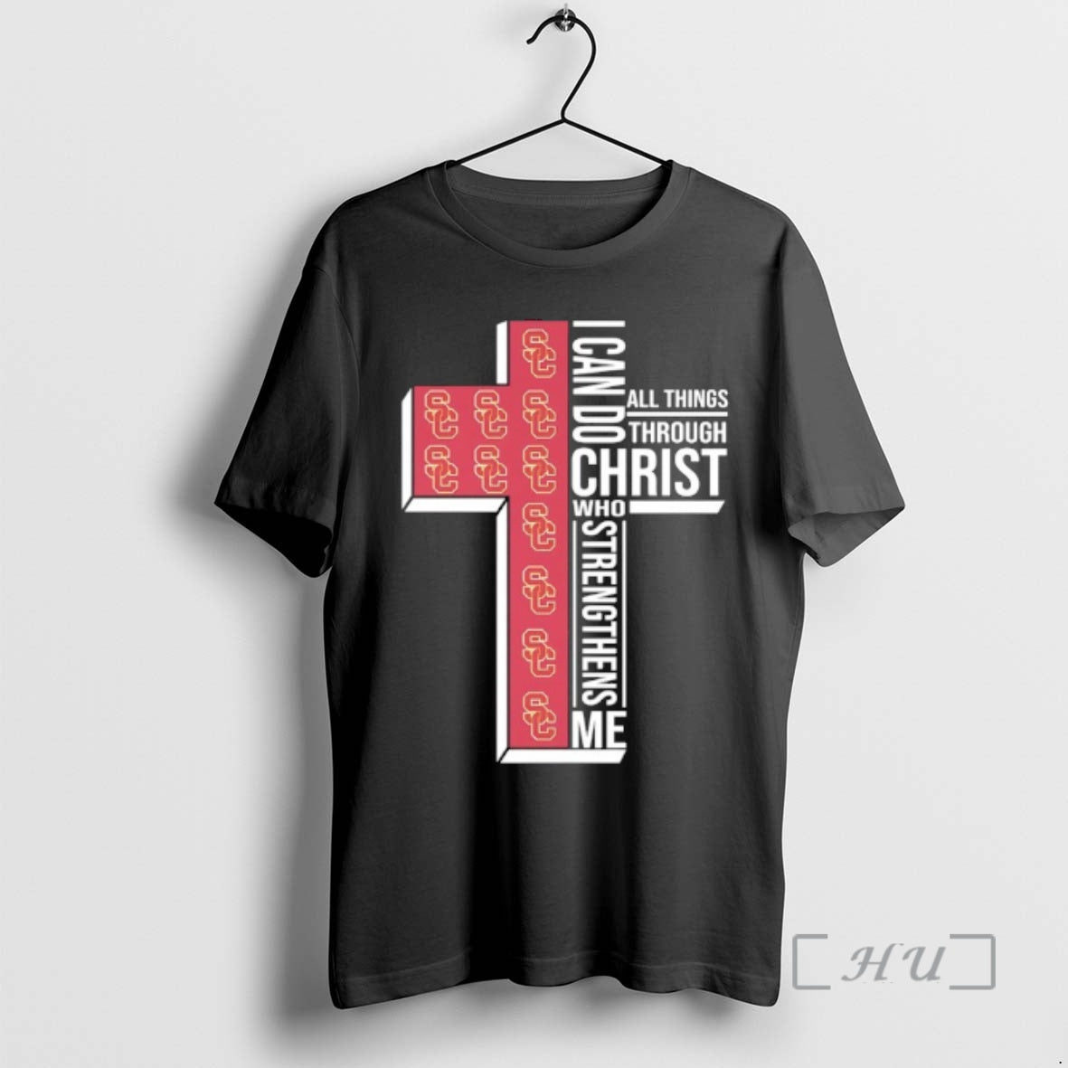 Officials Usc Trojans Cross I Can Do All Things Through Christ Who Strengthen Me T-Shirts, Hoodie, Sweatshirt