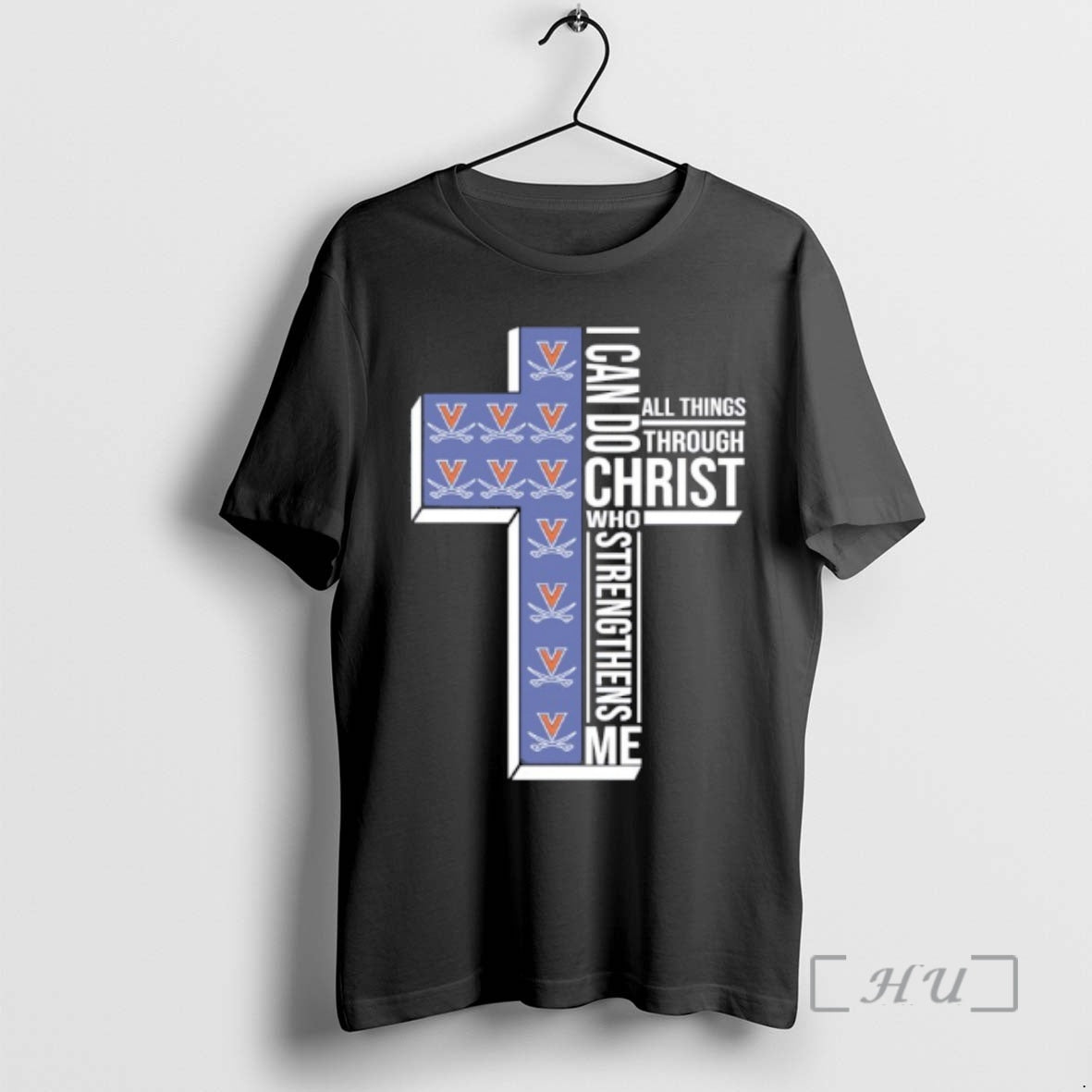 Officials Virginia Cavaliers Cross I Can Do All Things Through Christ Who Strengthen Me T-Shirts, Hoodie, Sweatshirt