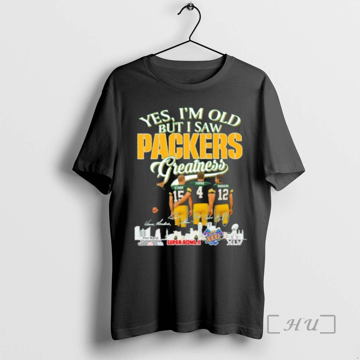 Officials Yes Im Old But I Saw Packers Greatness Player Signature City T-Shirts, Hoodie, Sweatshirt