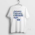 Original Byu Cougars Basketball January February Cougars April T-Shirts, Hoodie, Sweatshirt