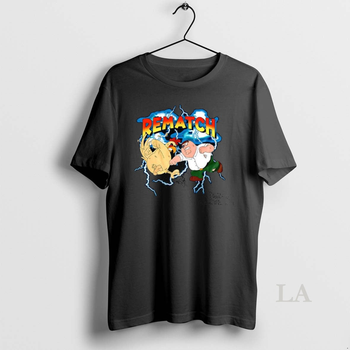 Original Peter Griffin Vs Ernie Giant Chicken Family Guy Fight Rematch Cartoon T-Shirts, Hoodie, Sweatshirt