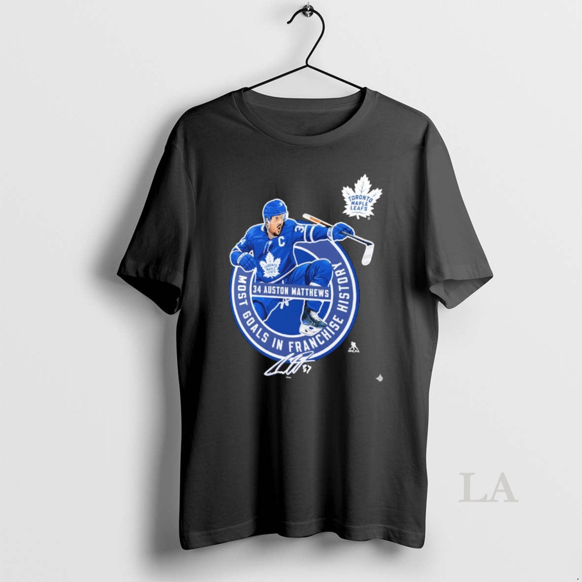 Original Toronto Maple Leafs Auston Matthews Most Goals Franchise History Signature T-Shirts, Hoodie, Sweatshirt