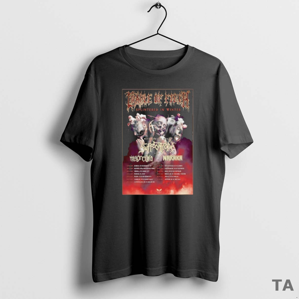 Top Suffocation Splintered Winter Tour 2025 T-Shirts, Hoodie, Sweatshirt