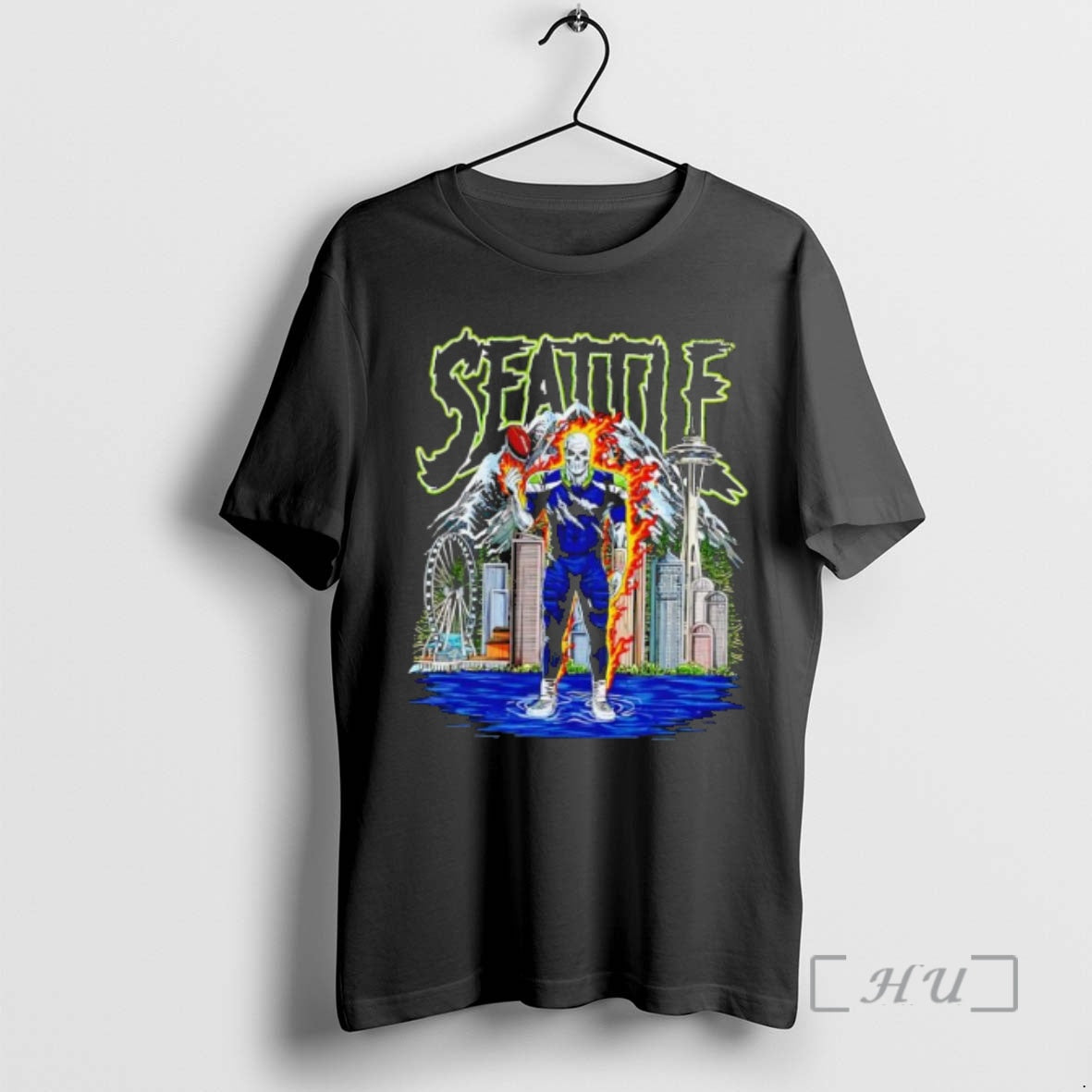 Trending Seattle Football Dt Essential Skeleton T-Shirts, Hoodie, Sweatshirt