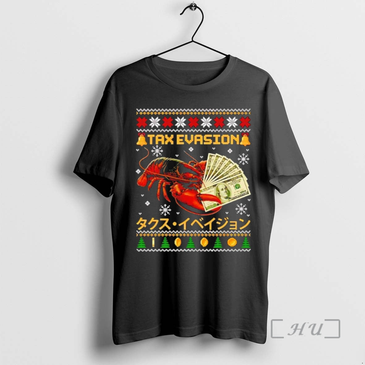 Trending Tax Evasion Lobster Ugly Black T-Shirts, Hoodie, Sweatshirt