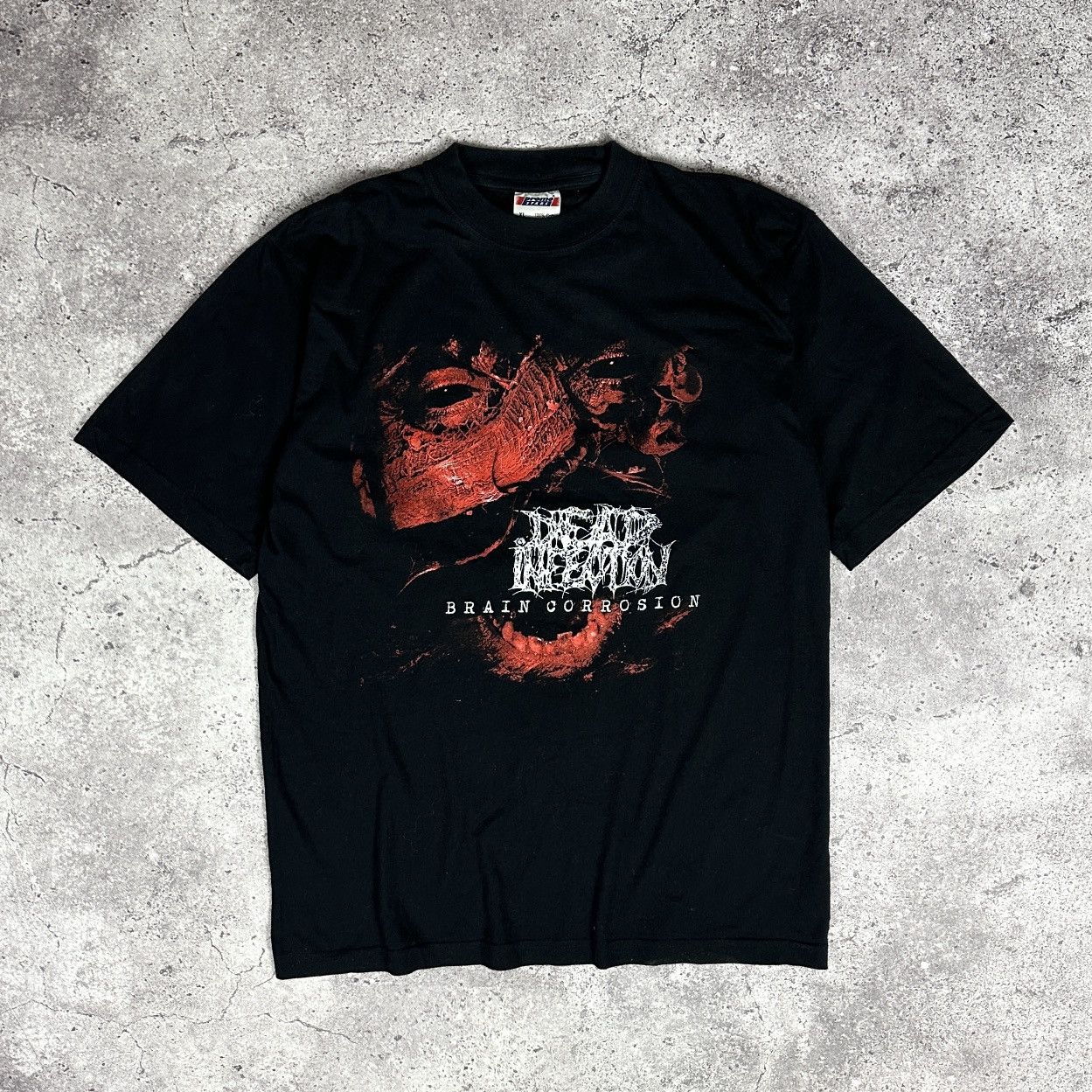 Band Tees Y2k Dead Infection Brain Corrosion Cannibal Corpse Tee Rock Hoodie, Sweatshirt | FlexRushtees.com