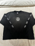 Hmdd Black Biker Long Sleeve Size Large