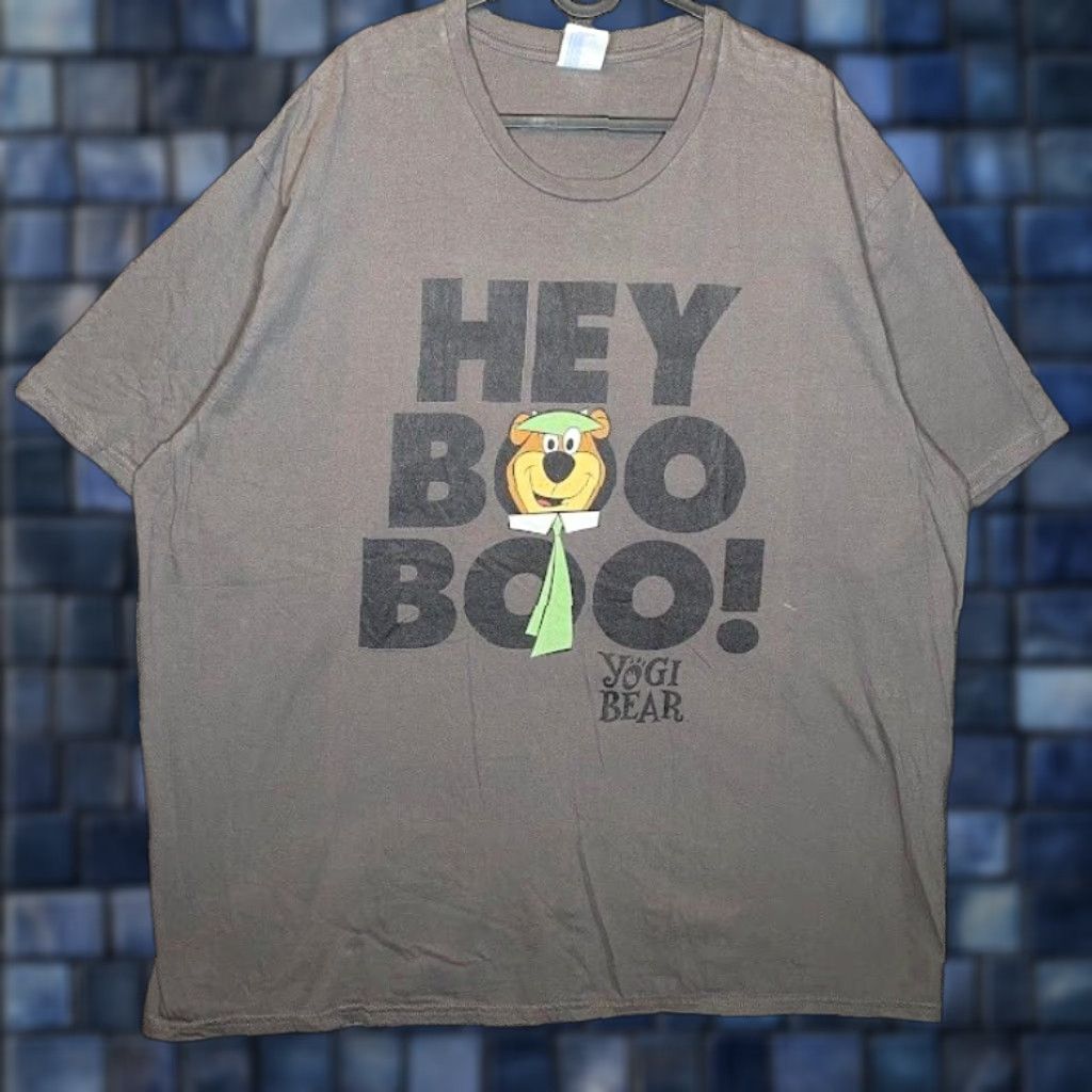 Company Vintage Port Company T Shirt Men S 3xl Gray Graphic Print Yogi Bear Hey Boo Retro Hoodie, Sweatshirt