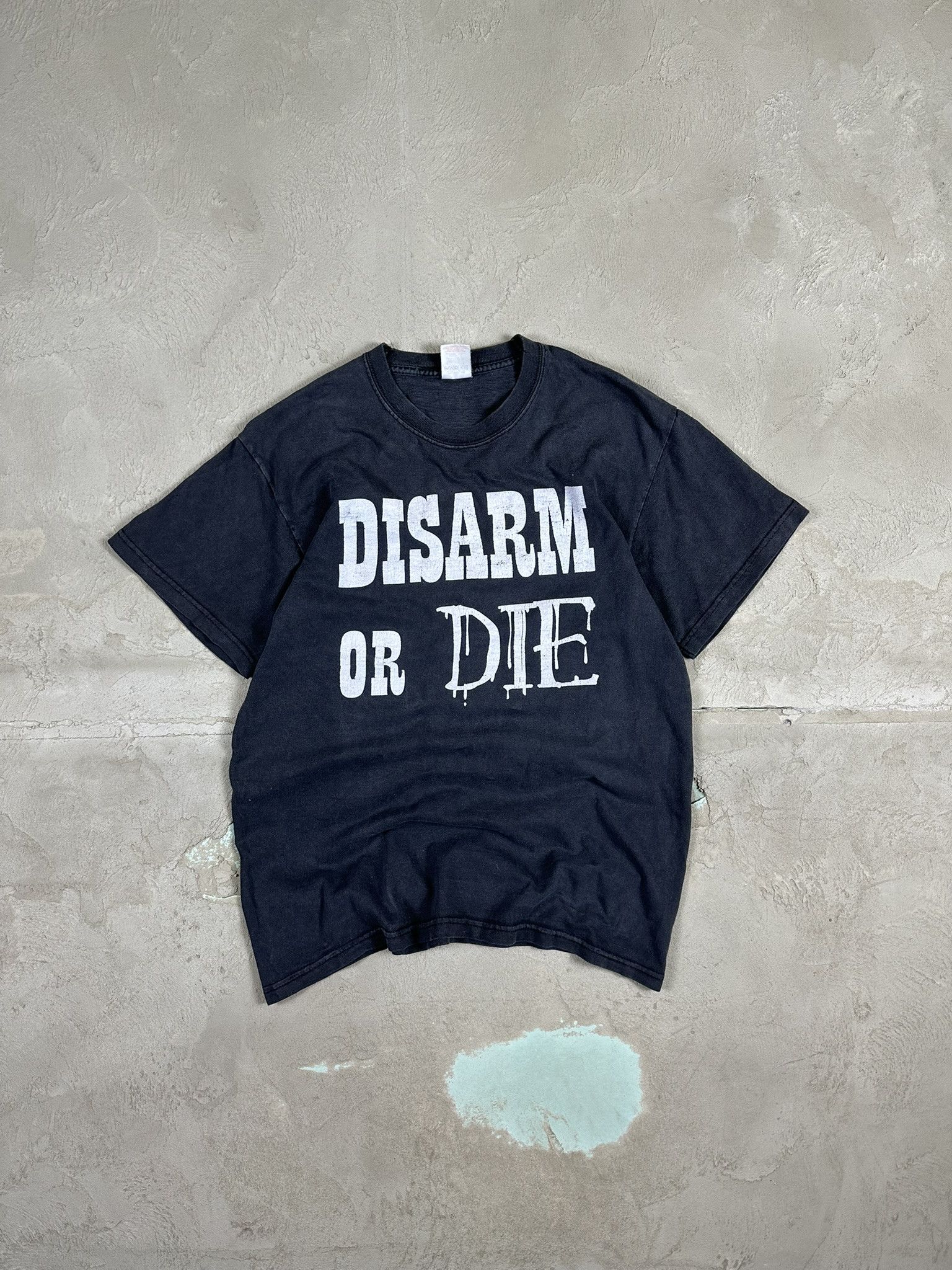 Vintage Y2k Politycal Asylium Disarm Or Die Punk T Shirt Hoodie, Sweatshirt | FlexRushtees.com
