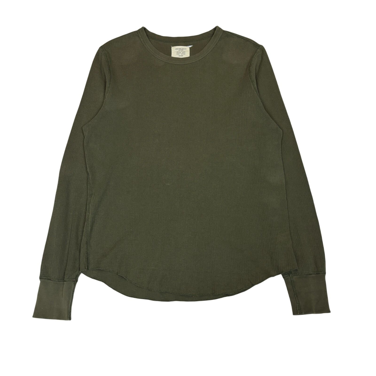 Mason Buck Mason Vintage Thermal Surplus Tee Medium Army Retro Hoodie, Sweatshirt | FlexRushtees.com
