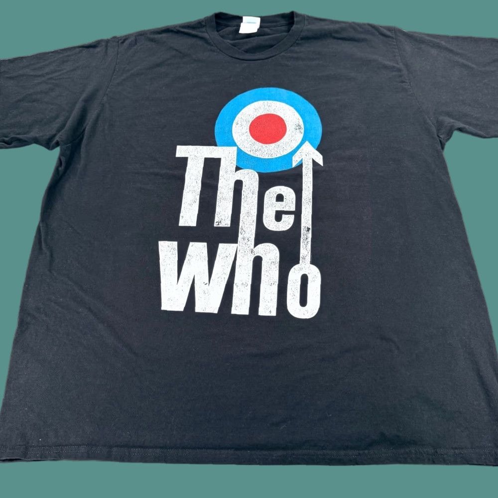 Gildan Vintage The Who T Shirt Black Target Logo Rock Band Music Mens 3xl Xxxl Graphic Tee Hoodie, Sweatshirt