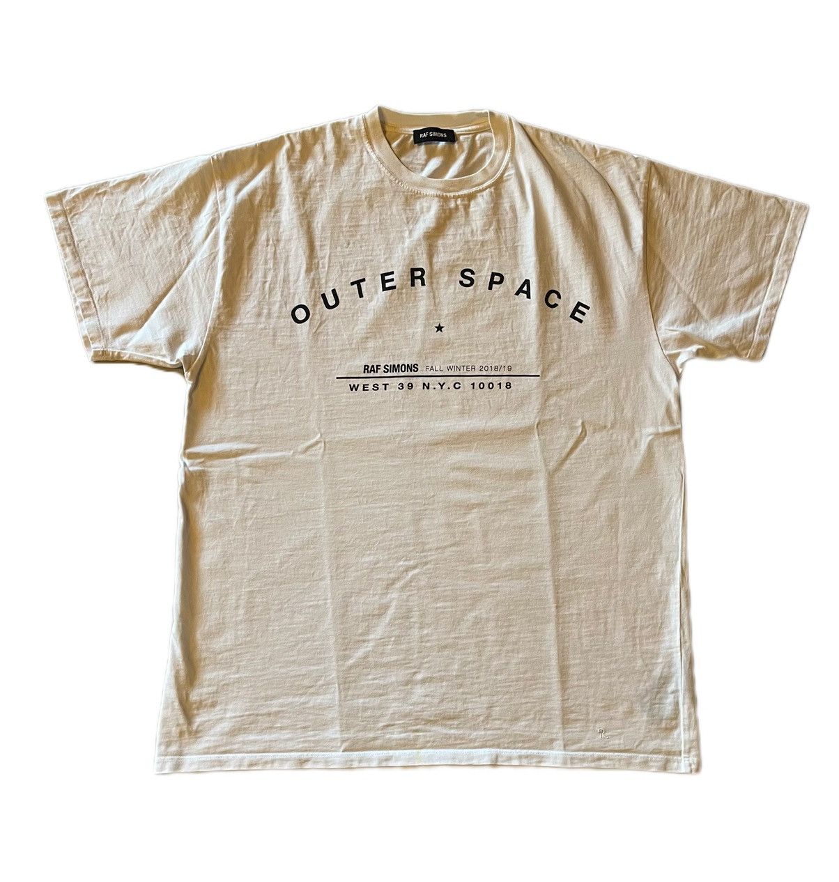 By Raf Simons Raf Simons Outer Space T Shirt Bandshit White Size Xs