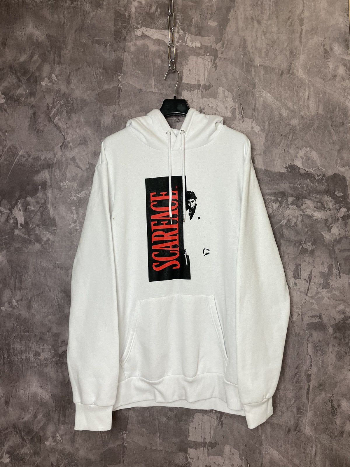 Vintage Scarface Hoodie Tony Montana Movie Scarface Big Logo T-Shirts, Sweatshirt | FlexRushtees.com