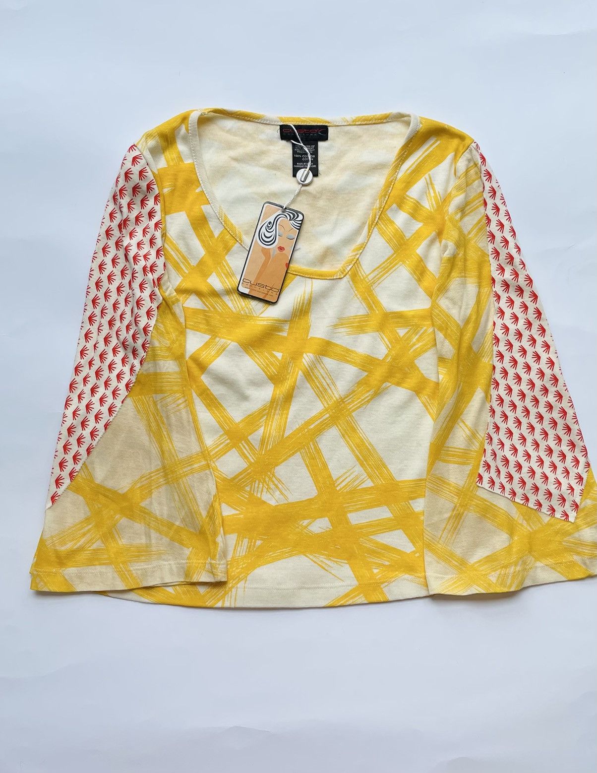 Barcelona Custo Barcelona Patchwork Print Top Funk Size L