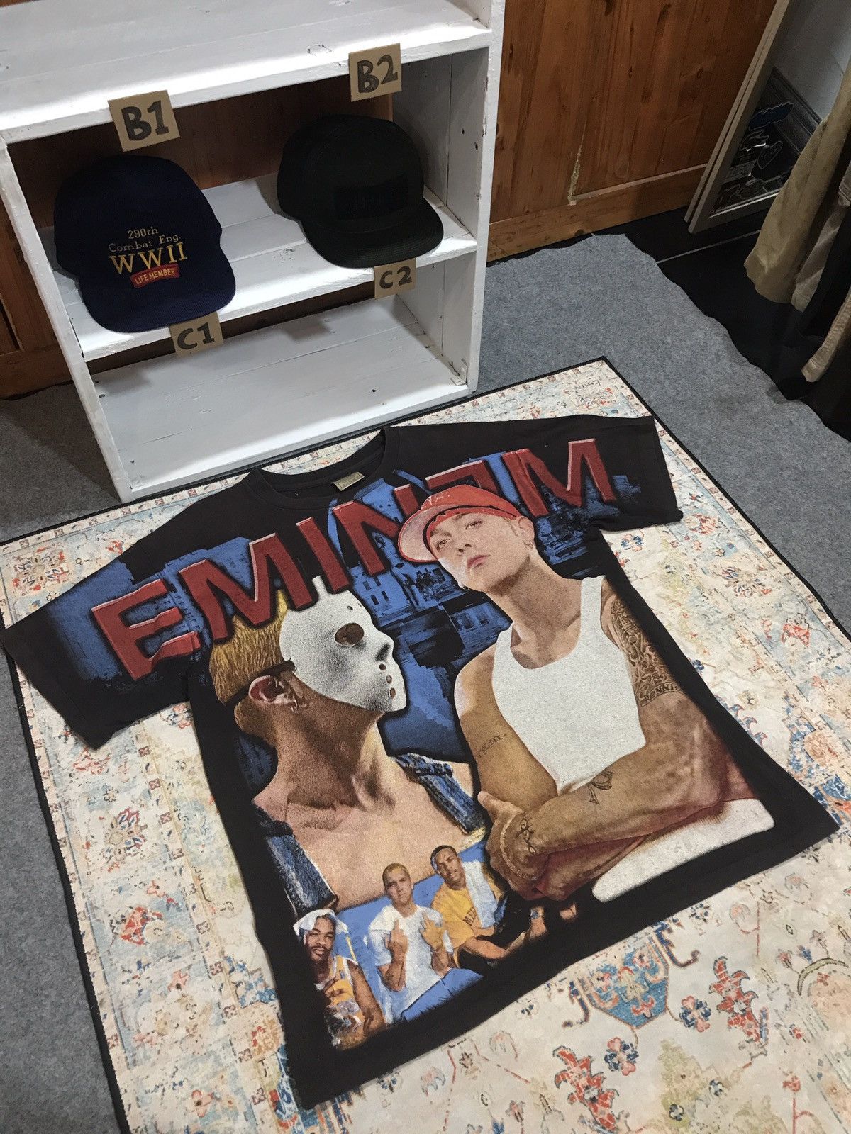 Eminem X Vintage T Shirt Vintage Bandtees Eminem Hoodie, Sweatshirt | FlexRushtees.com