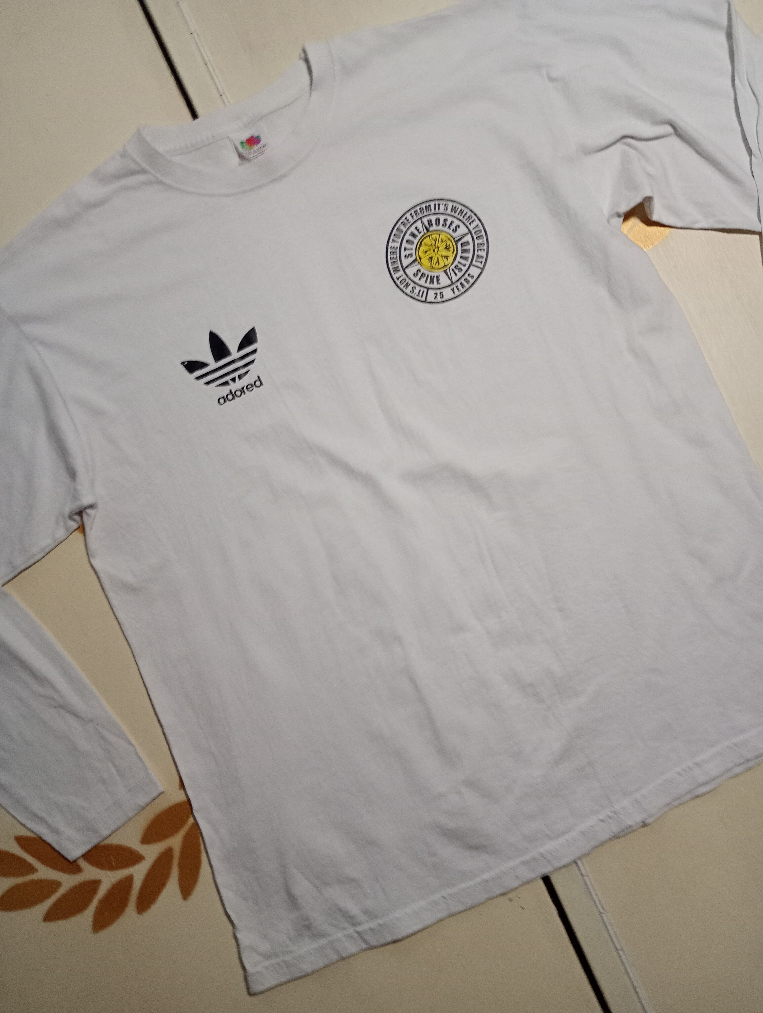 Fruit Of The Loom Adored Stone Roses 25 Years Long Sleeve T Shirt Hoodie, Sweatshirt | AU16VibeMintTees.com