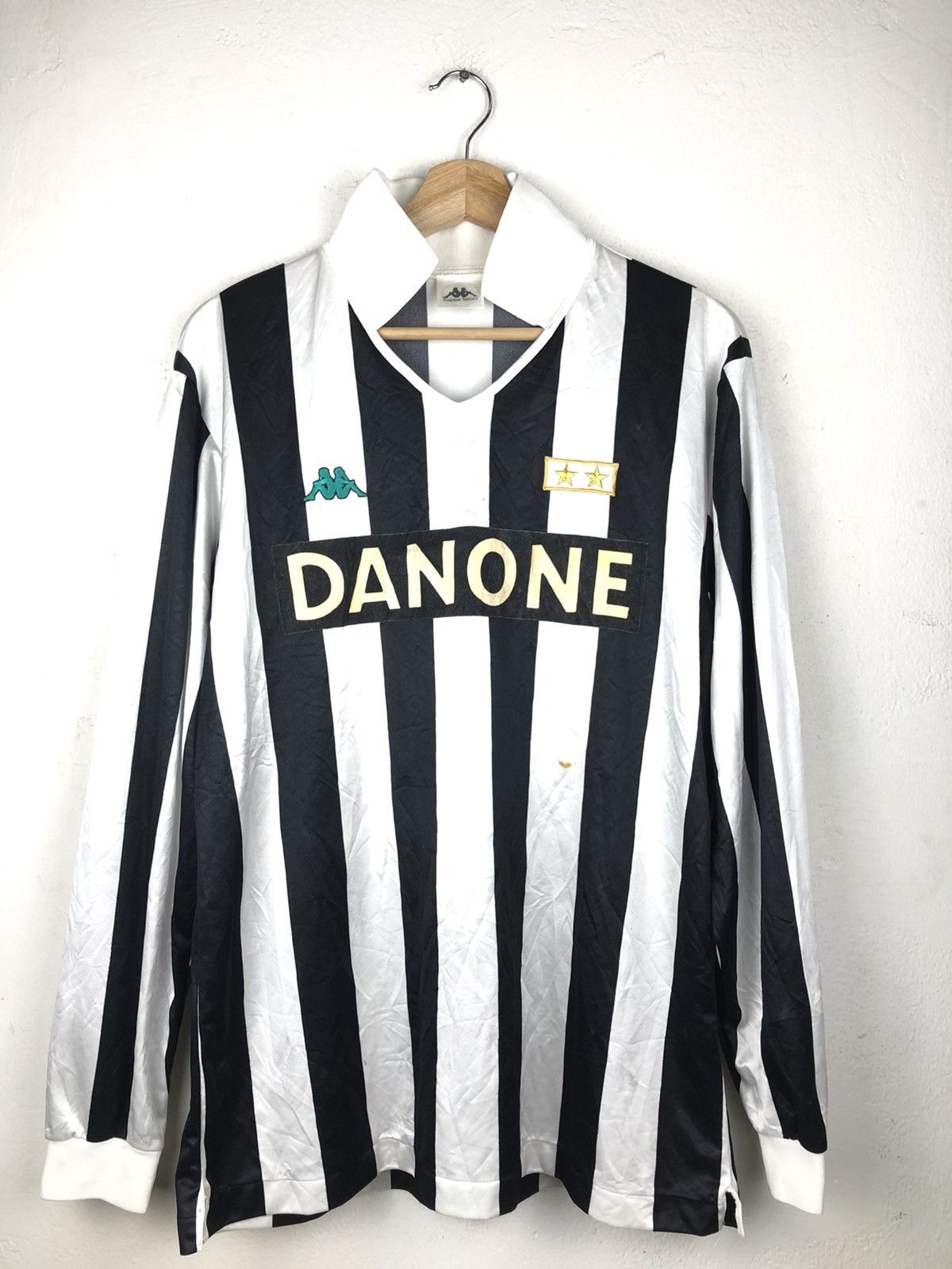 Vintage 94 95s Juventus Italy Kappa Long Soccer Jersey