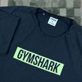 Gymshark T Shirt Mens Xl Black Short Sleeve Camouflage Crew Neck Logo Curved Hem Sports Cla Hoodie, Sweatshirt