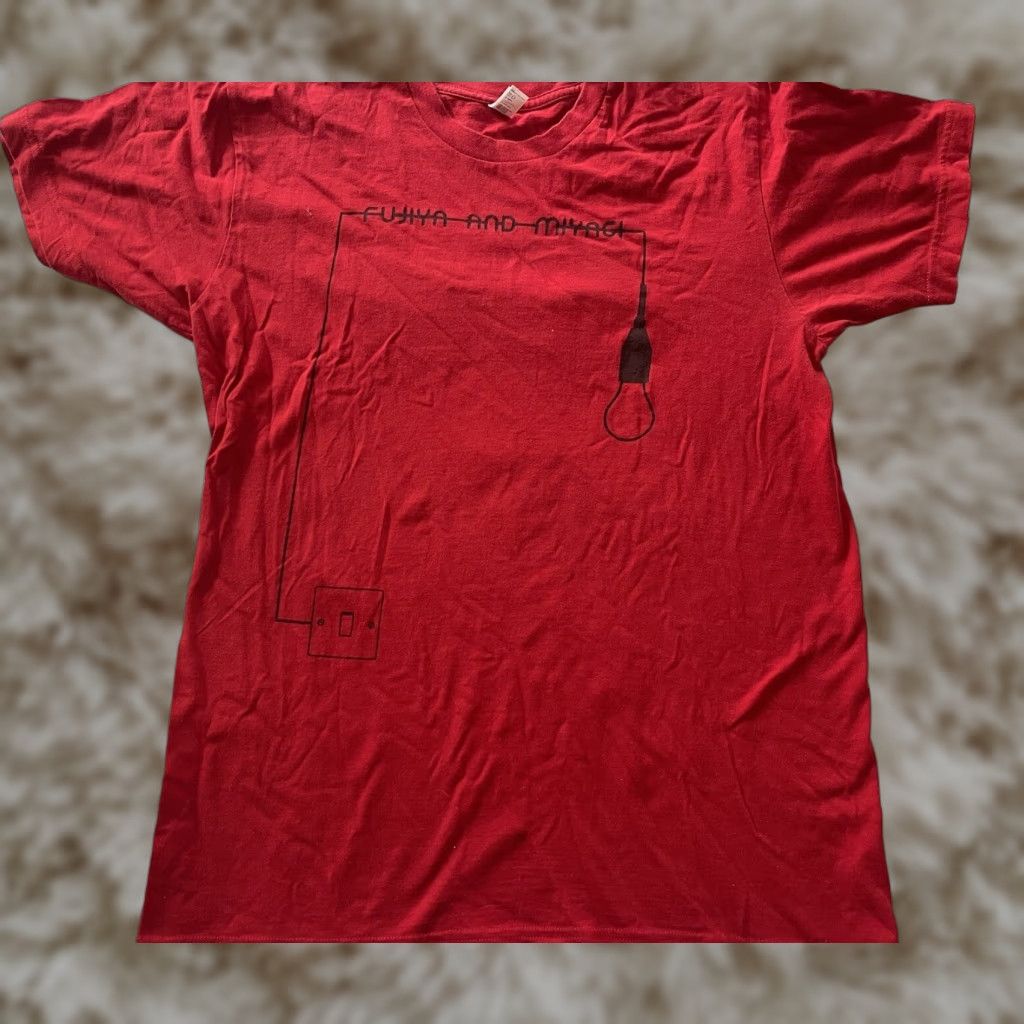 American Apparel Vintage Fujiya And Miyagi T Shirt Mens M Red Graphic Tee 2000s