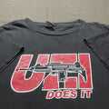 Vintage Y2k Uzi Does It Automatic Weapon Gun Promo Tee Hoodie, Sweatshirt | FlexRushtees.com