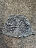 Studios Bravest Studios Grey Paisley Mesh Short Size Large