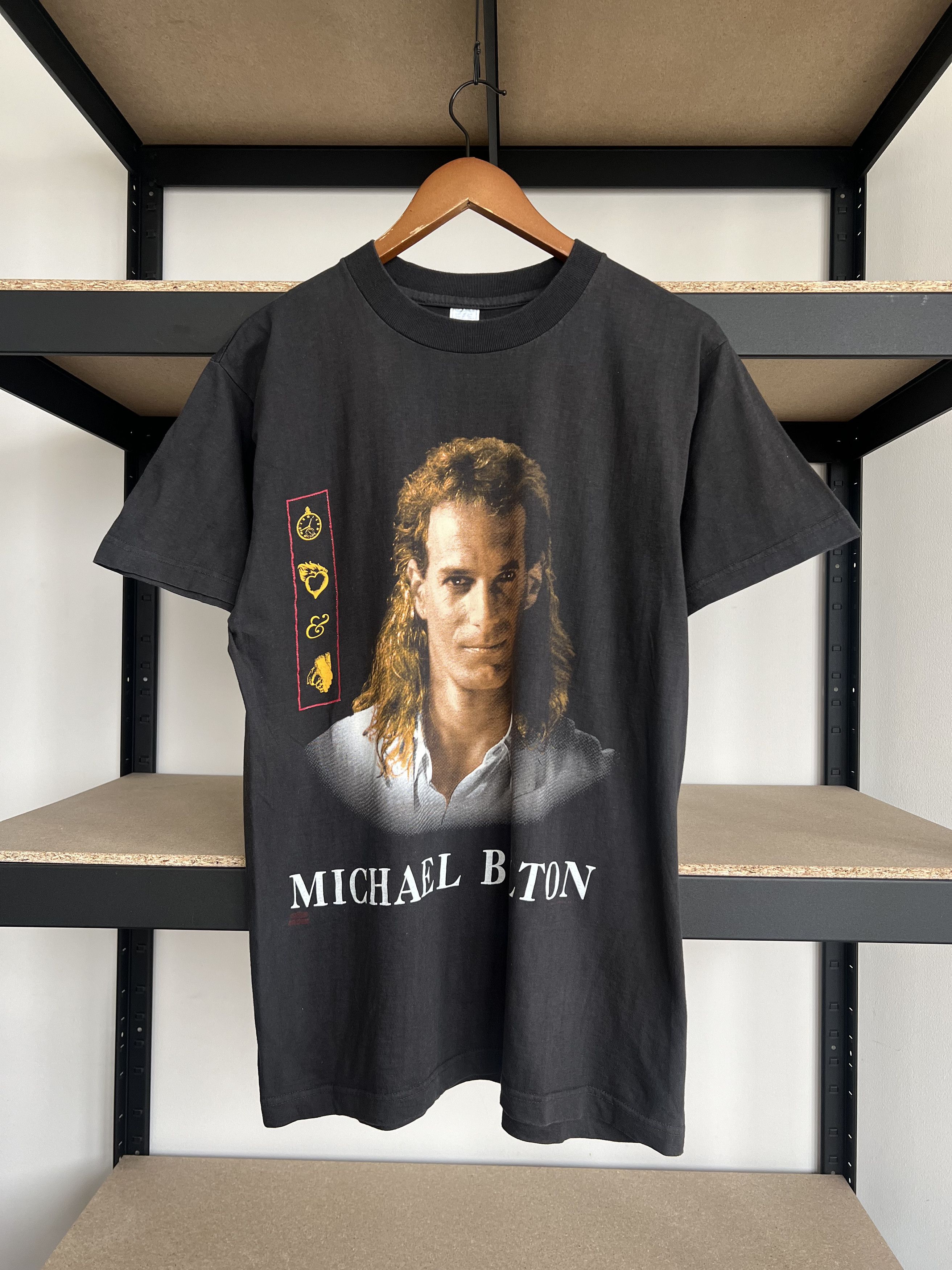Vintage 1993 Michael Bolton European Tour Black T Shirt Hoodie, Sweatshirt | FlexRushtees.com