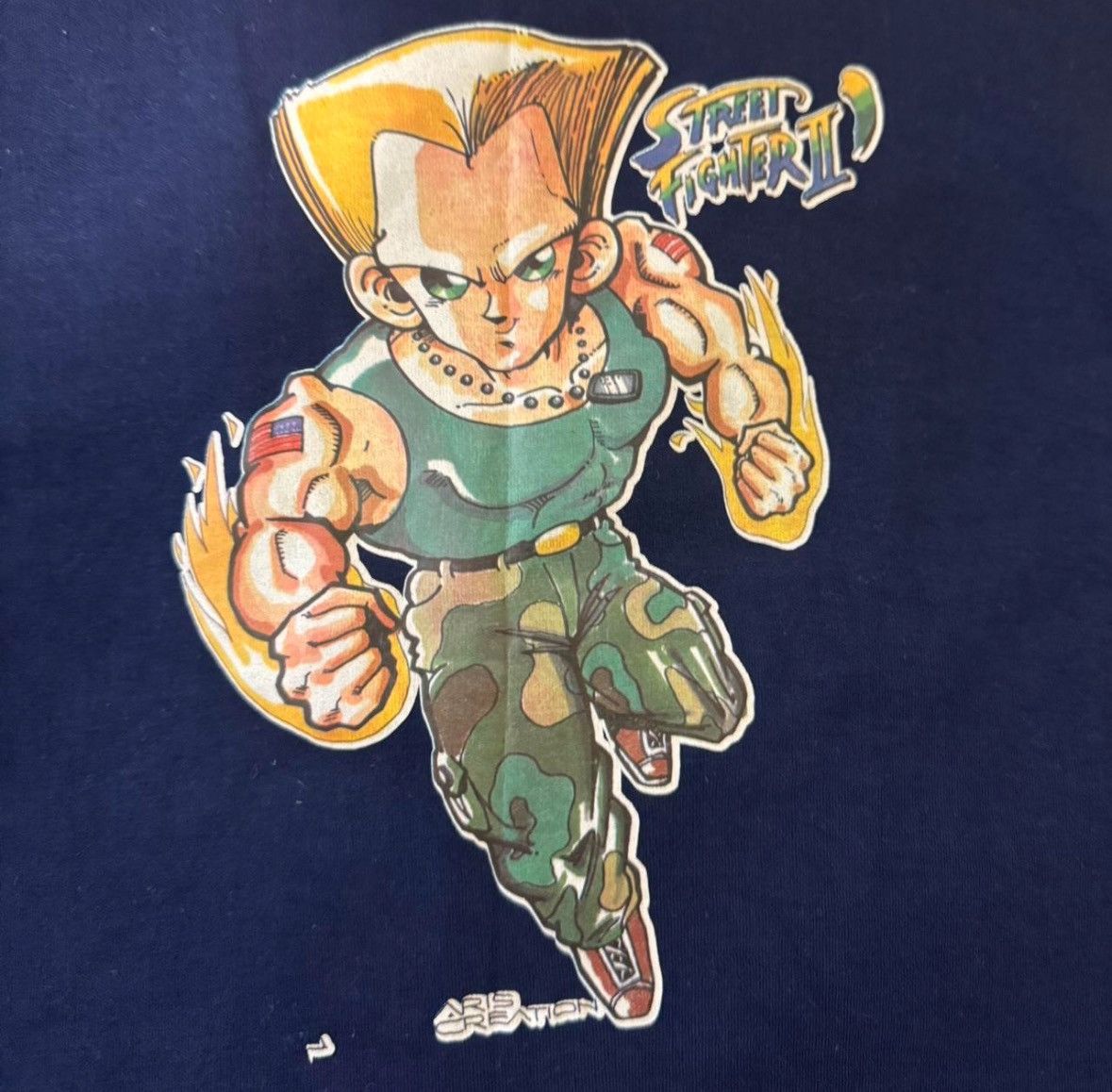 90 S Vintage Double Sided Guile Street Fighter 2 T Shirt