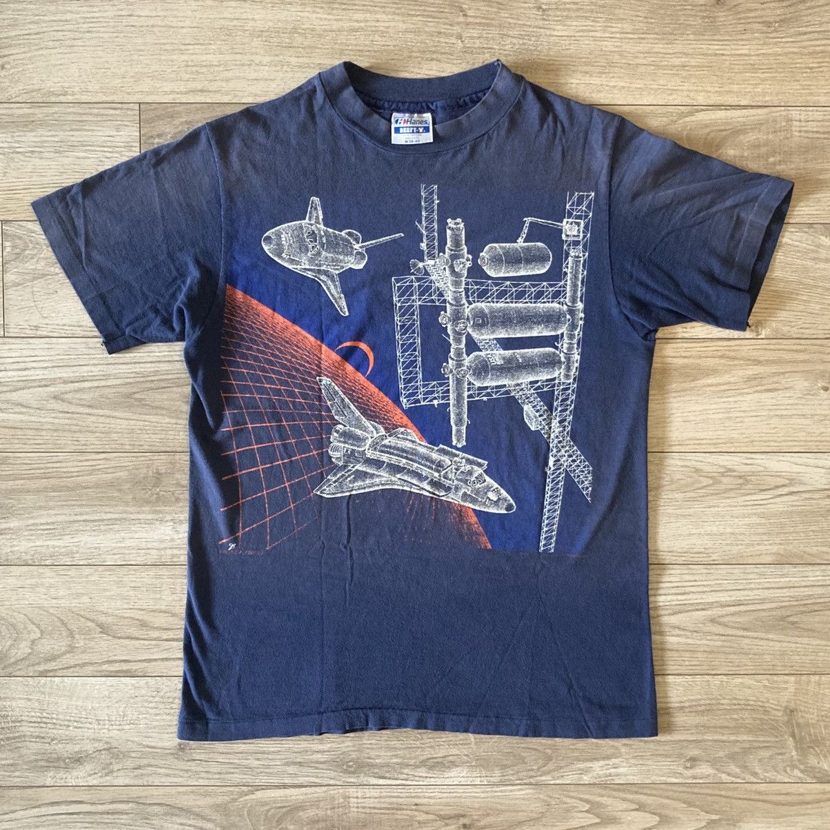 Hanes 1986 Blackbird Nasa Space Shuttle Tee