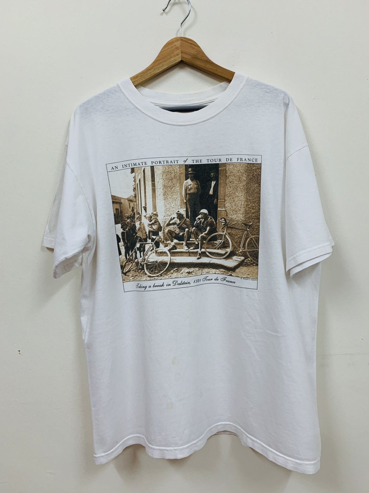 Vintage Portrait Of Tour De France Tshirt
