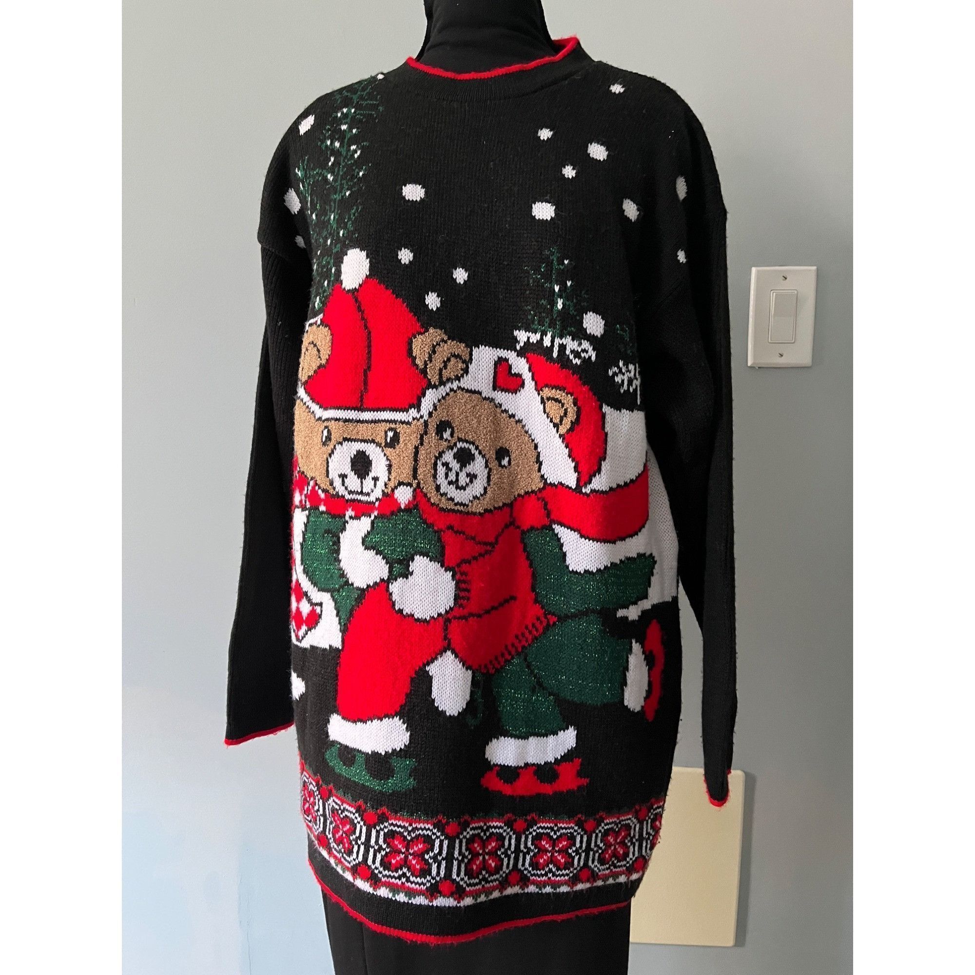 Vintage 80s Nitty Akm Cute Ice Skating Winter Christmas Doub T-Shirts, Hoodie, Sweatshirt | FlexRushtees.com