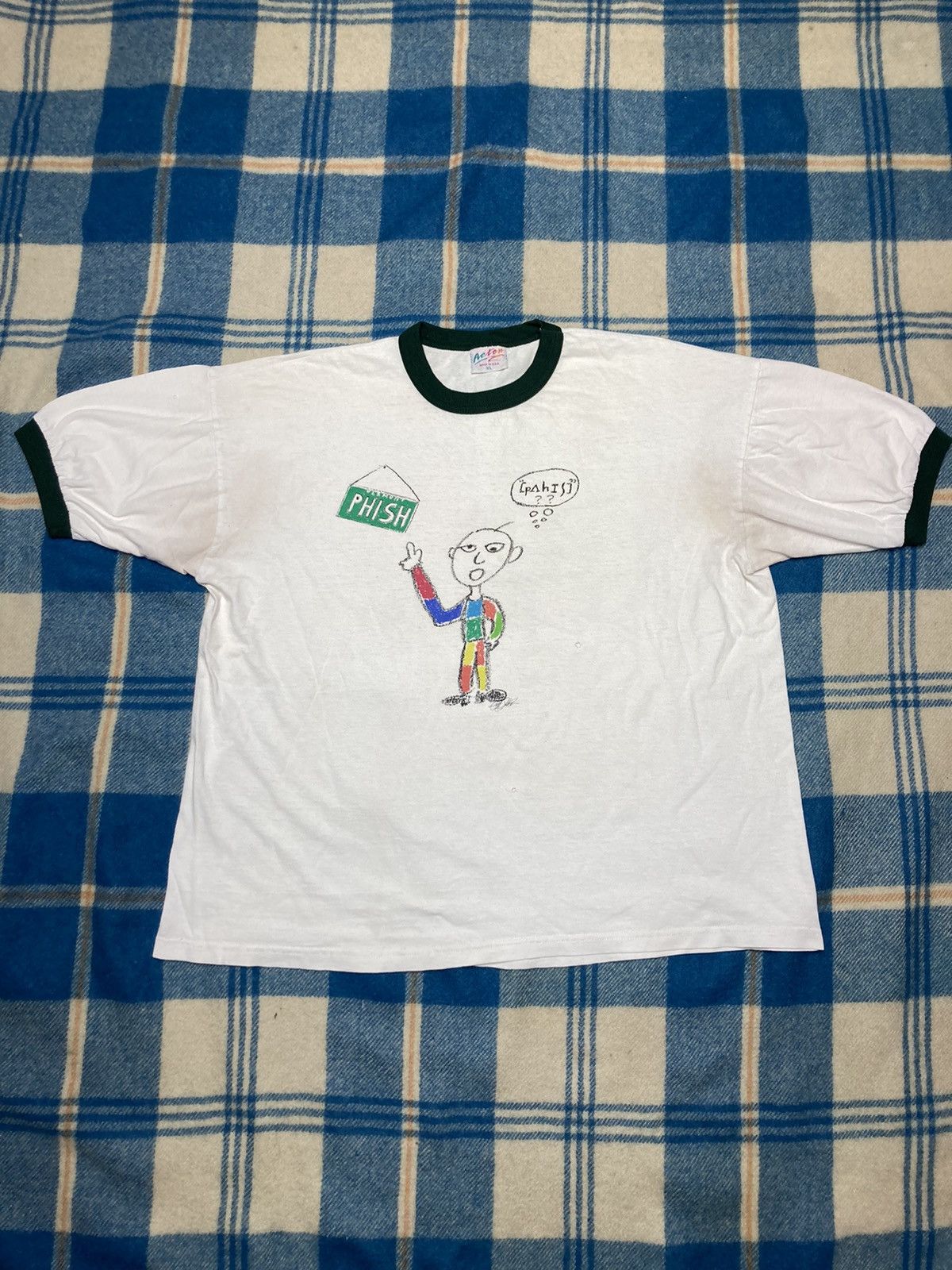 Vintage Phish Band Tee Shirt Ringer Lot Tee Tour Cartoon Xl Hoodie, Sweatshirt | AU16VibeMintTees.com