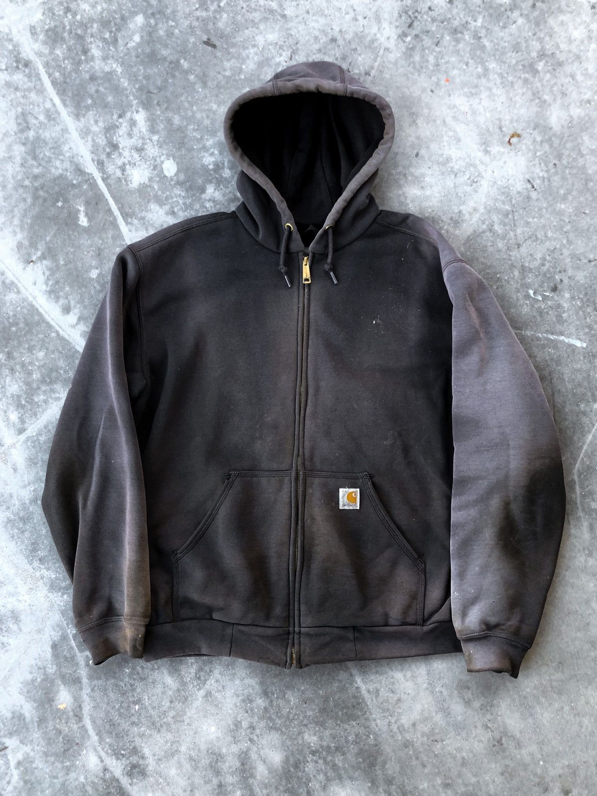 Vintage 90 S Thrashed Sun Faded Carhartt Hoodie T-Shirts, Sweatshirt | FlexRushtees.com