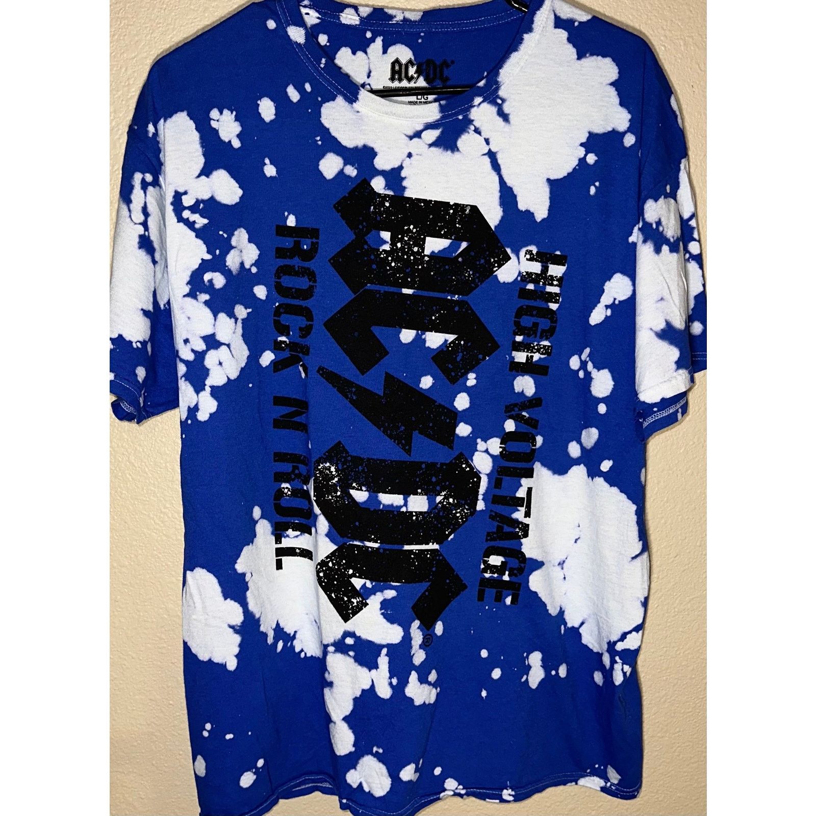 Dc Ac Dc High Voltage Rock N Roll Bleach Tee Hoodie, Sweatshirt | FlexRushtees.com