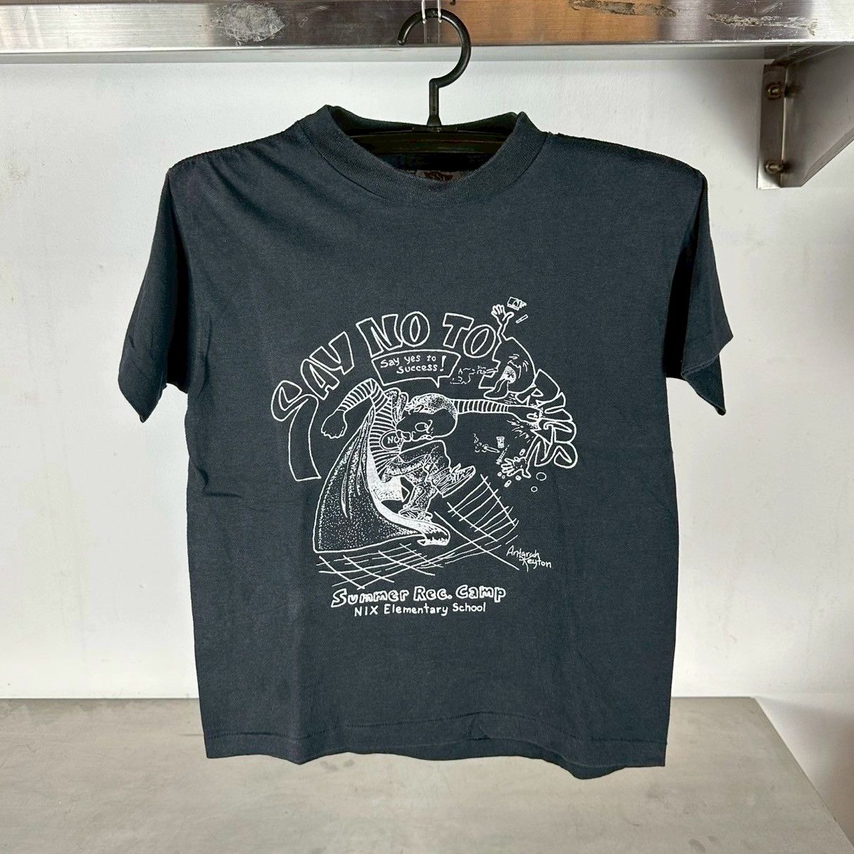 Vintage 90s Say No To Drugs School Artwork T Shirt Hoodie, Sweatshirt | FlexRushtees.com