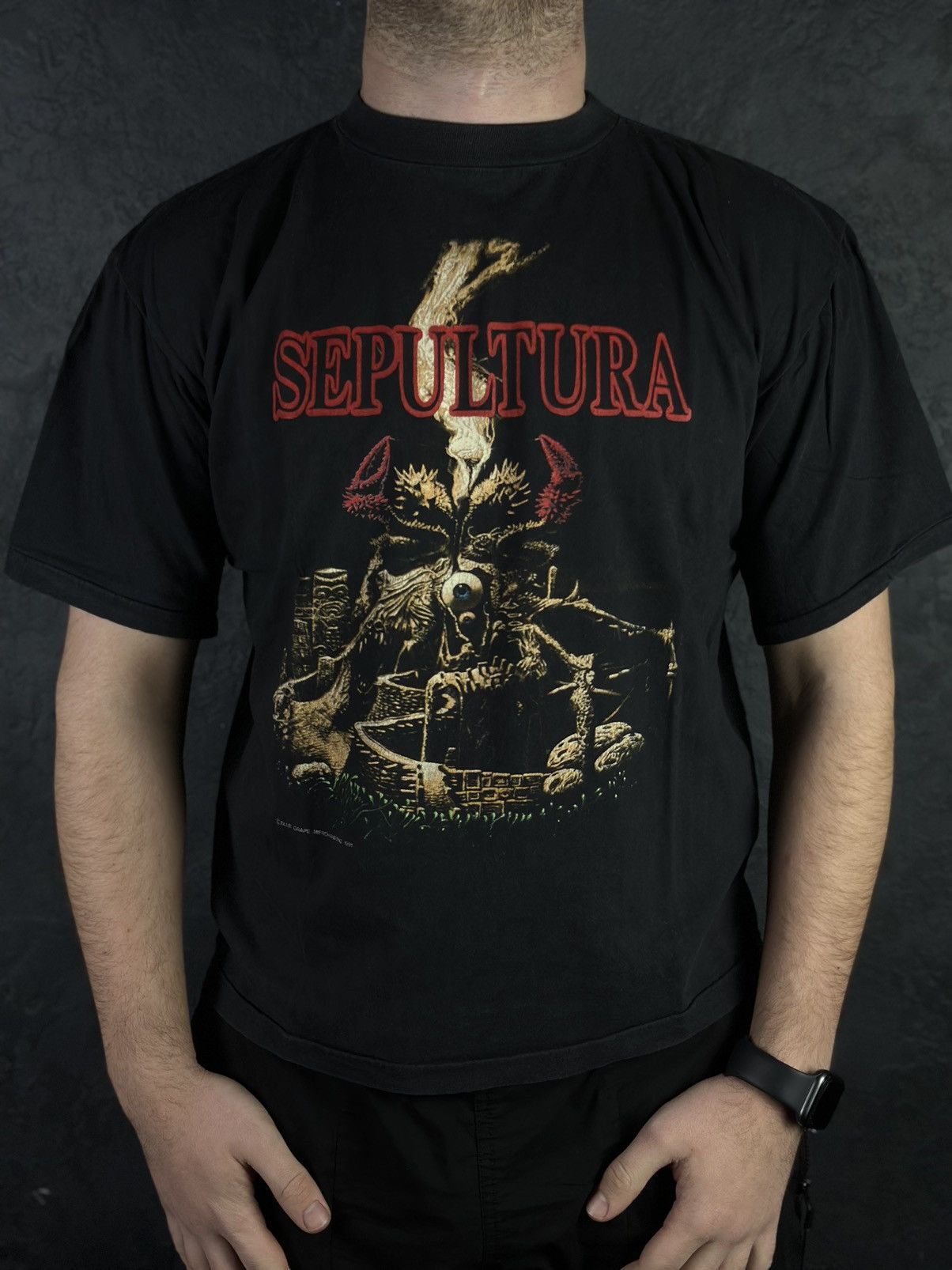Vintage Rare Sepultura 1992 European Tour T Shirt Hoodie, Sweatshirt | FlexRushtees.com